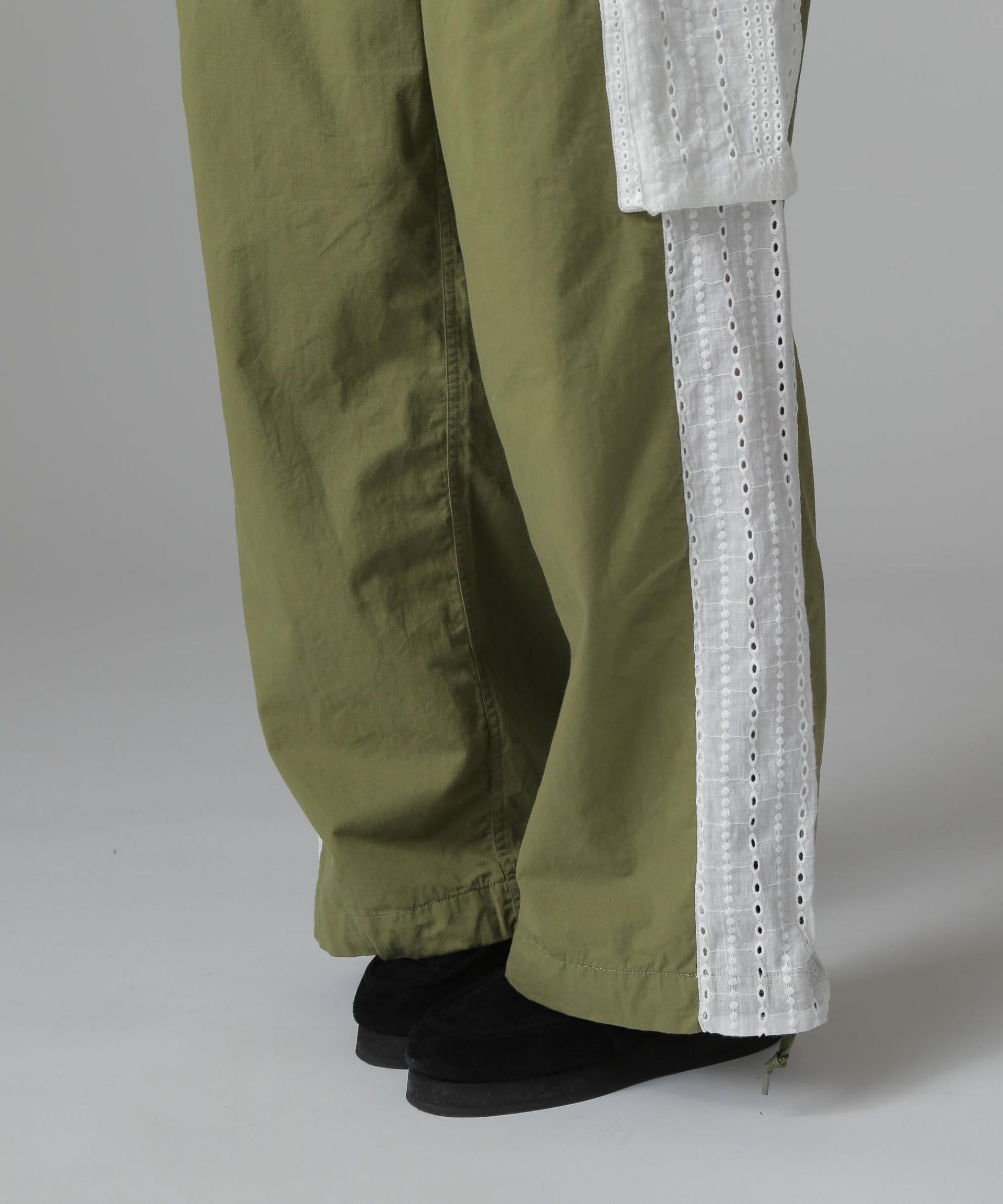 《WER LIMITED Relle LINE》LACE CA>GO PANTS/レースカーゴパンツ オリーブ