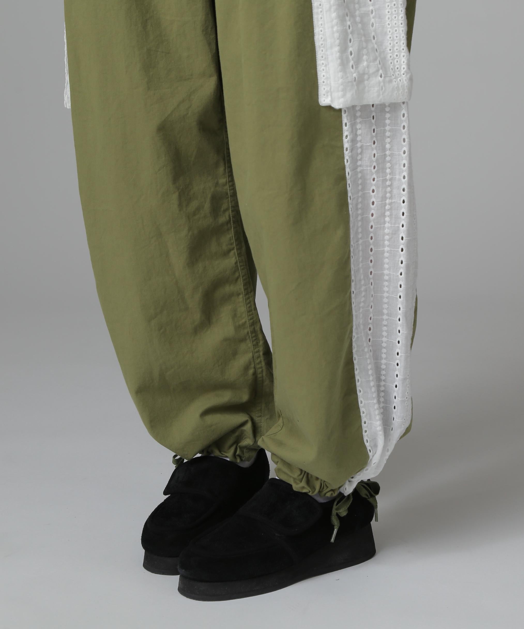 《WER LIMITED Relle LINE》LACE CA>GO PANTS/レースカーゴパンツ オリーブ