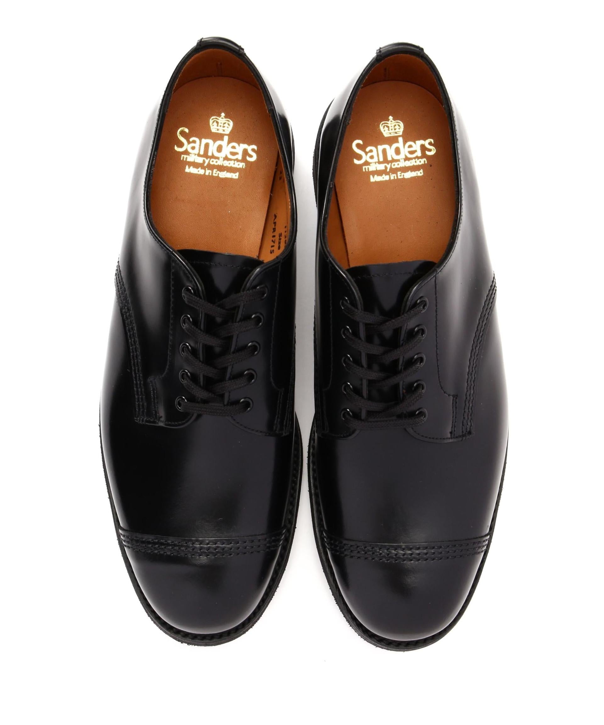 SANDERS(サンダース) MILITARY DERBY SHOE 1128B ブラック