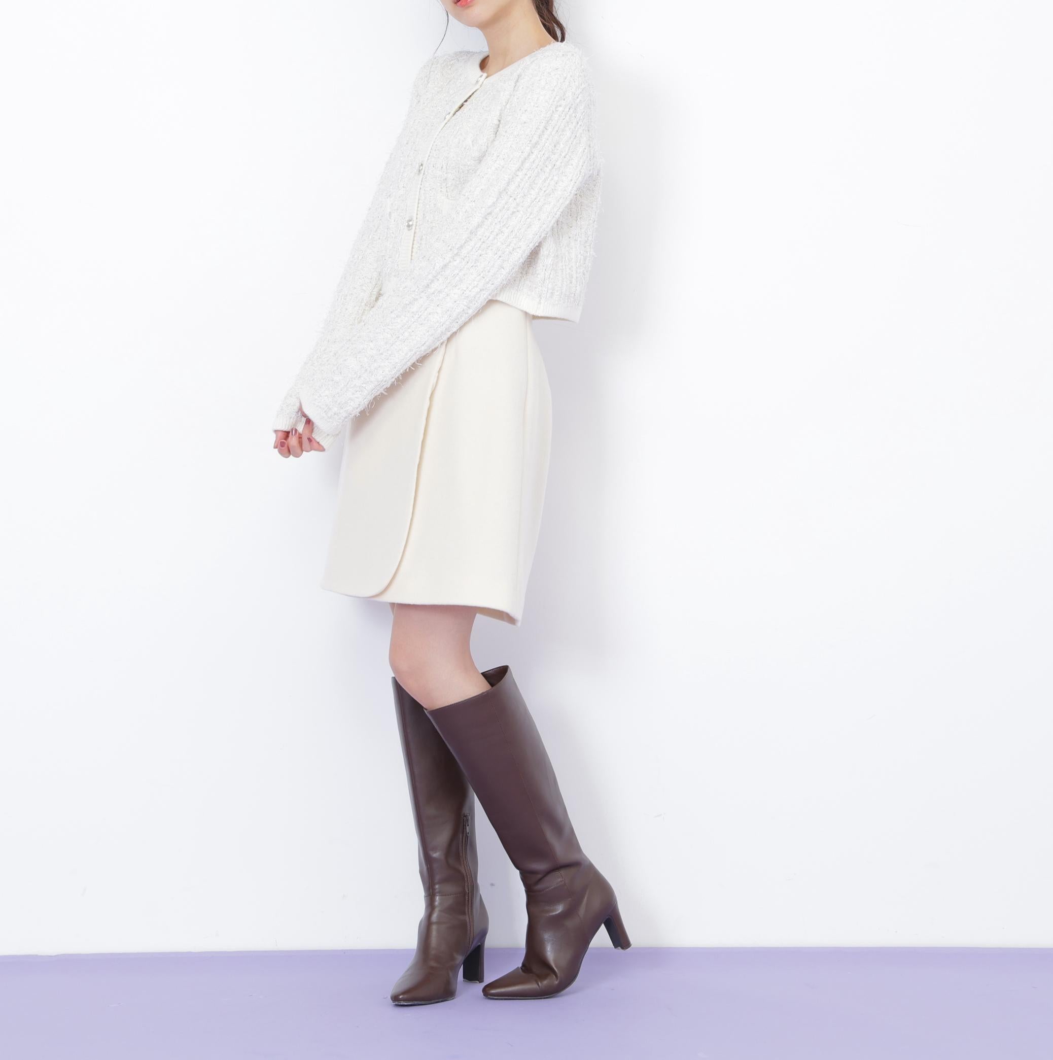 ラップミニスカート エクリュ