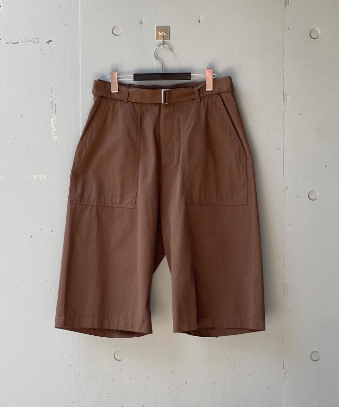 Toironier/トワロニエ/Belted Chino Shorts ブラウン
