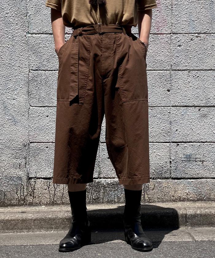 Toironier/トワロニエ/Belted Chino Shorts ブラウン