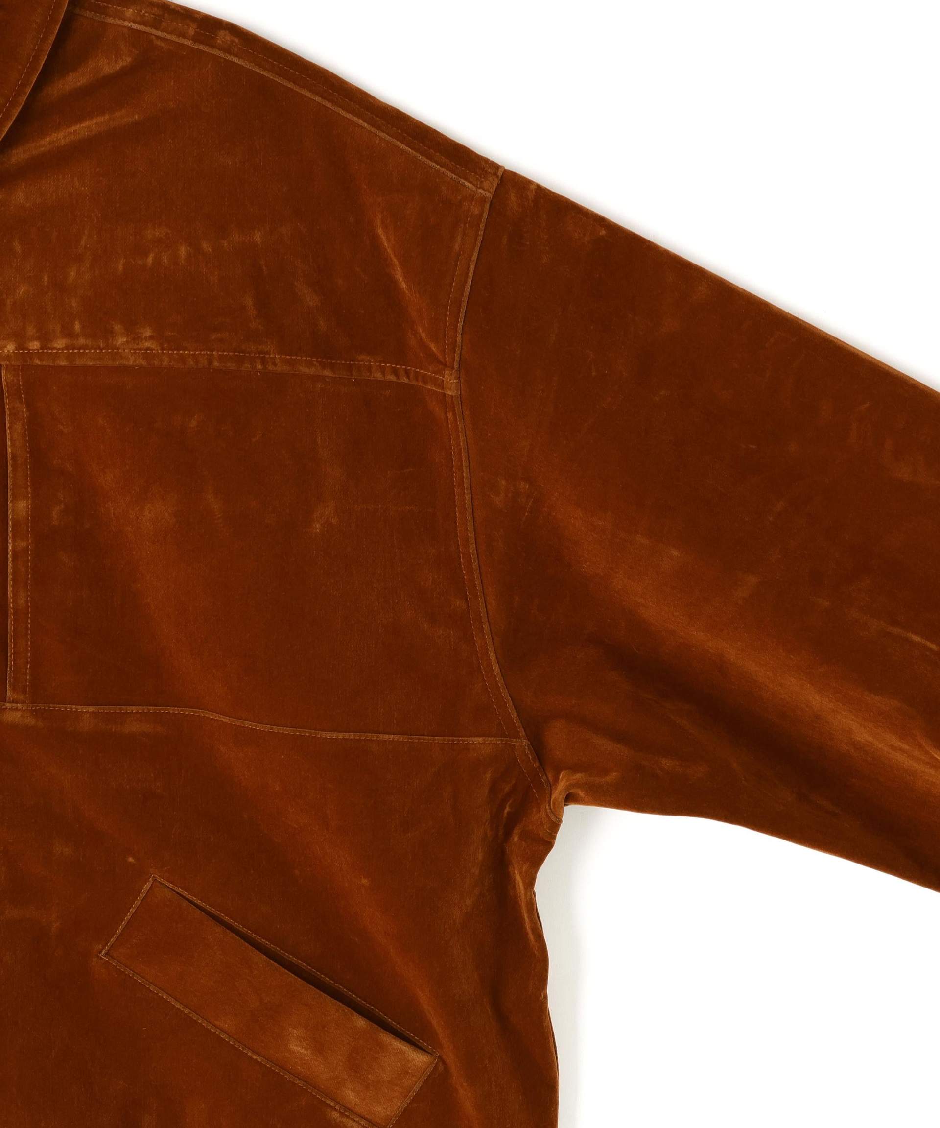 DankeSchon/ダンケシェーン/FLOCKY DENIM JACKET ブラウン