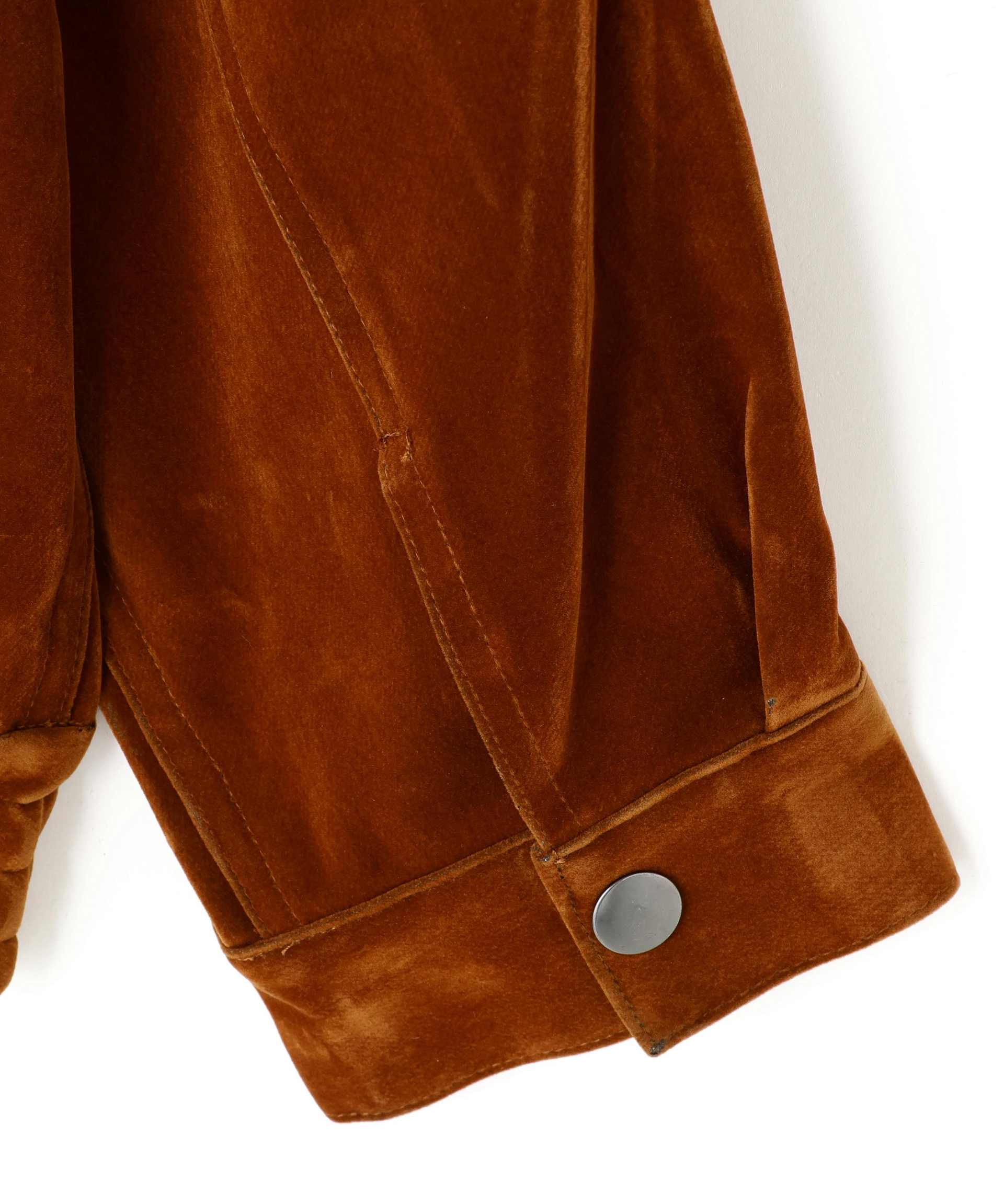 DankeSchon/ダンケシェーン/FLOCKY DENIM JACKET ブラウン