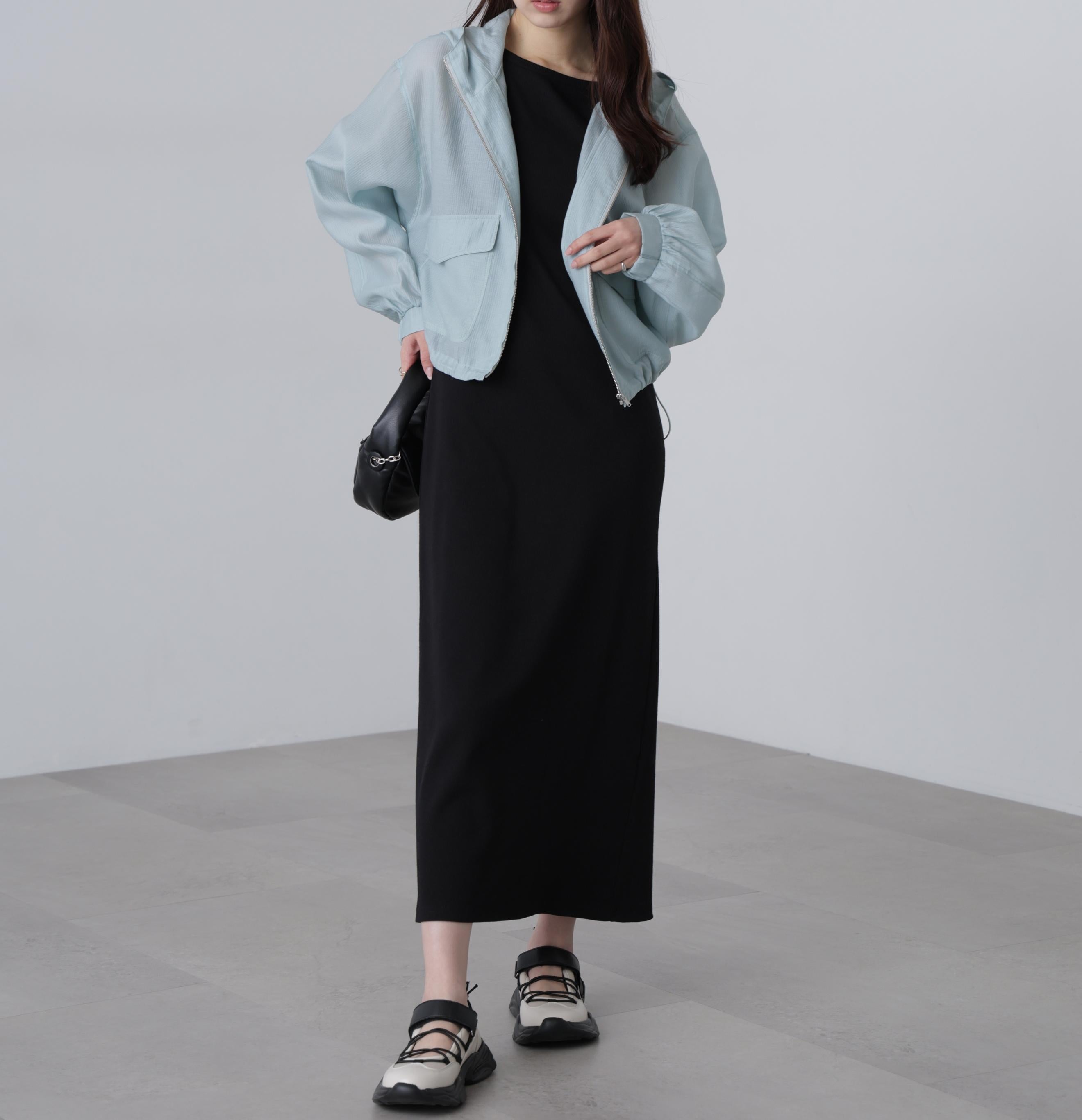 シアーブルゾン ライトブルー