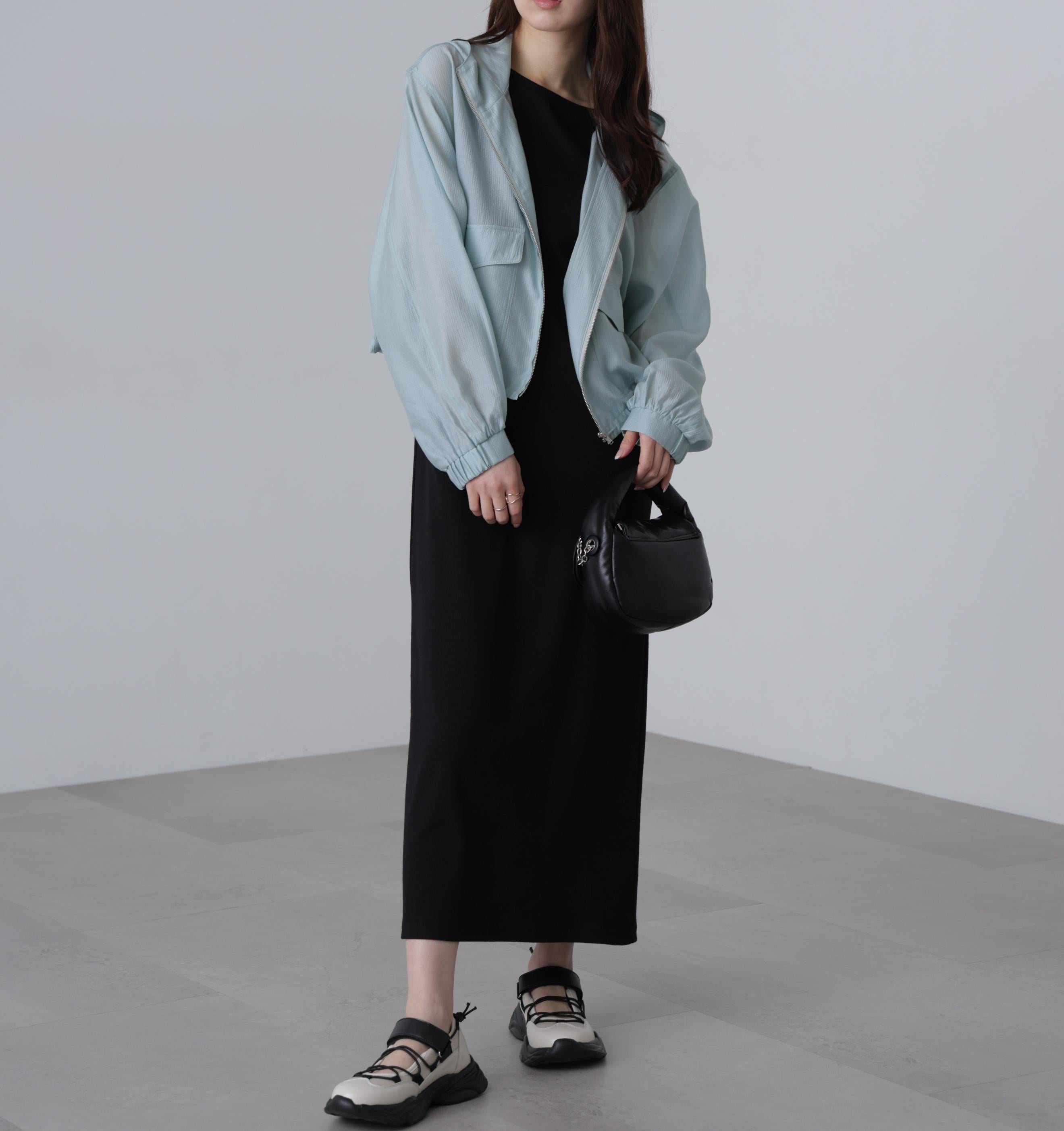 シアーブルゾン ライトブルー