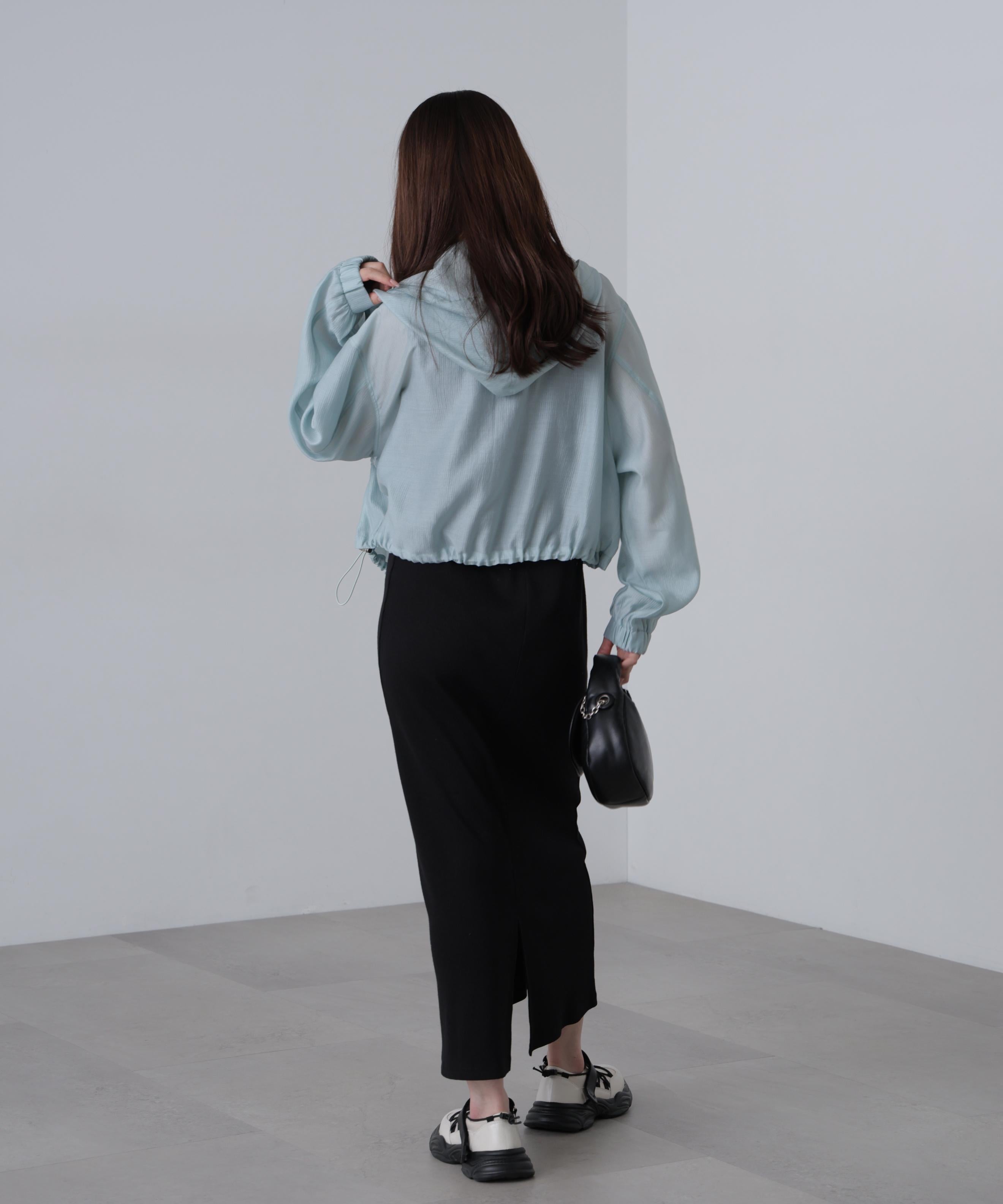 シアーブルゾン ライトブルー