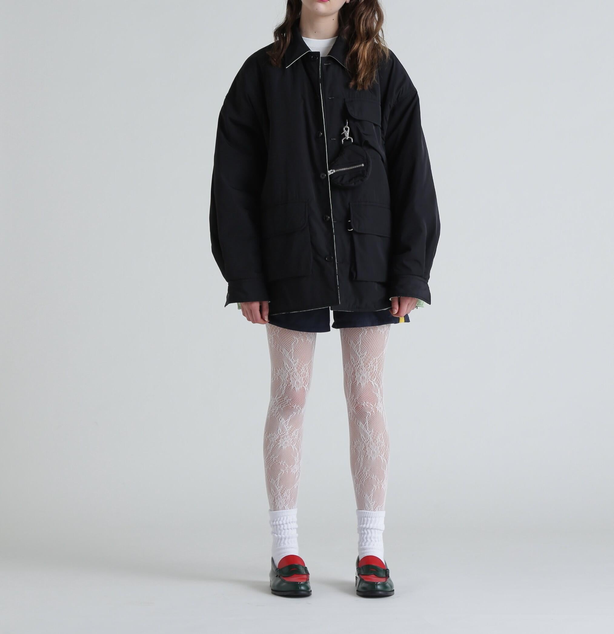 《AVI>EX×Little sunny ite 》>EVE>SIRLE SHI>T/《アヴィレックス×リトルサニーバイト》リバーシブル ブラック