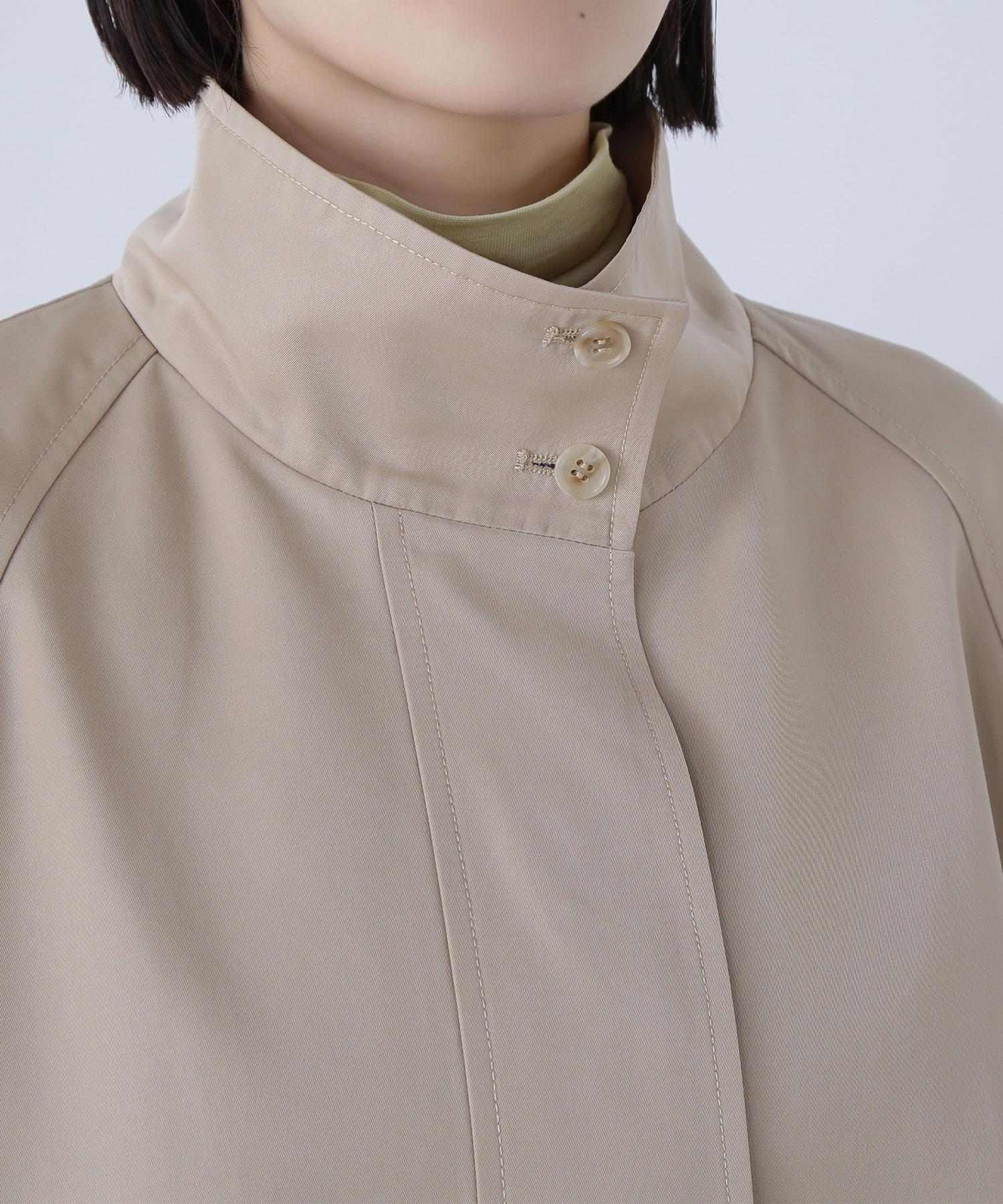 スタンドネックテントラインブルゾン ベージュ