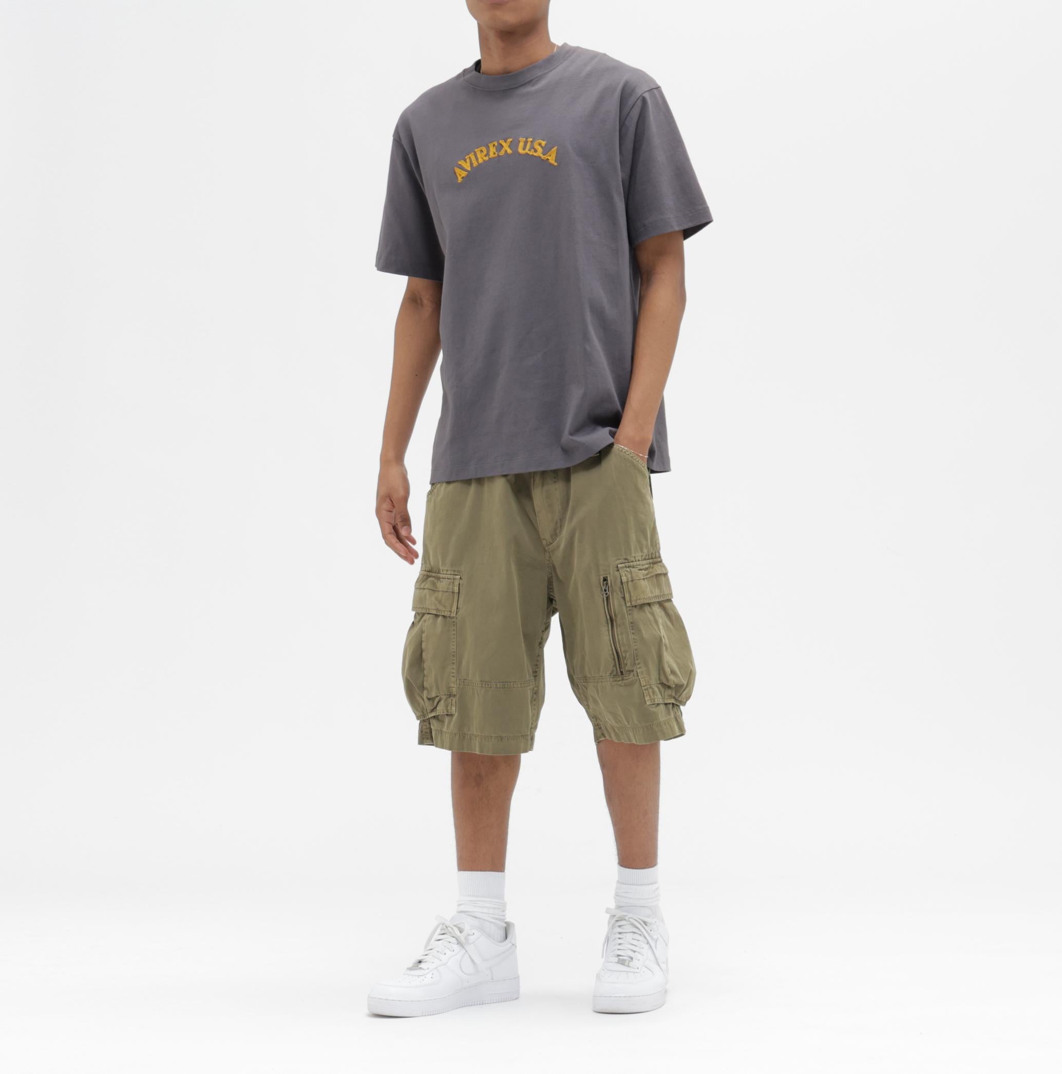 PIGMENT CARGO SHORTS オリーブ