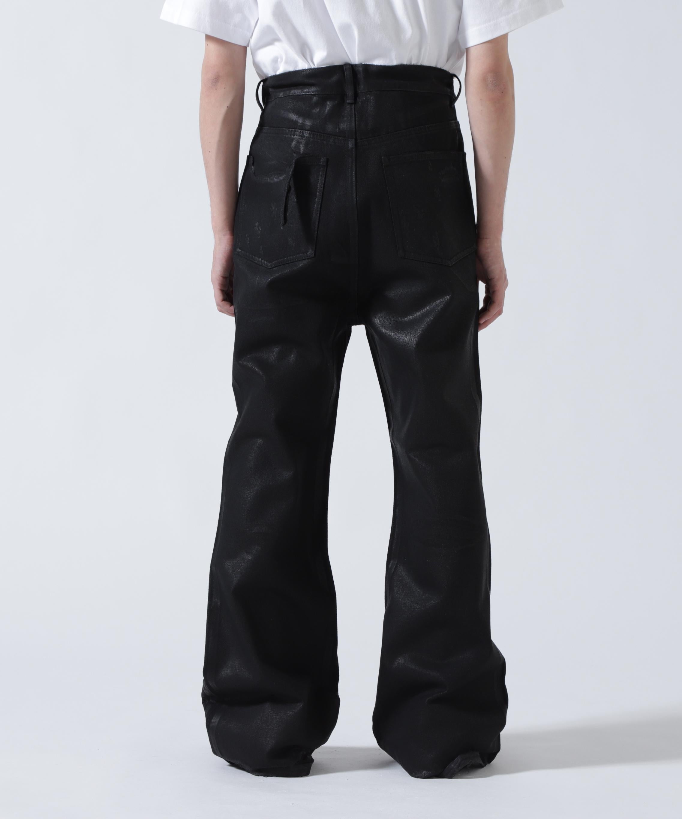 FR(13)NDS /フレンズ/BLACK COATINGFLARE PANTS ブラック