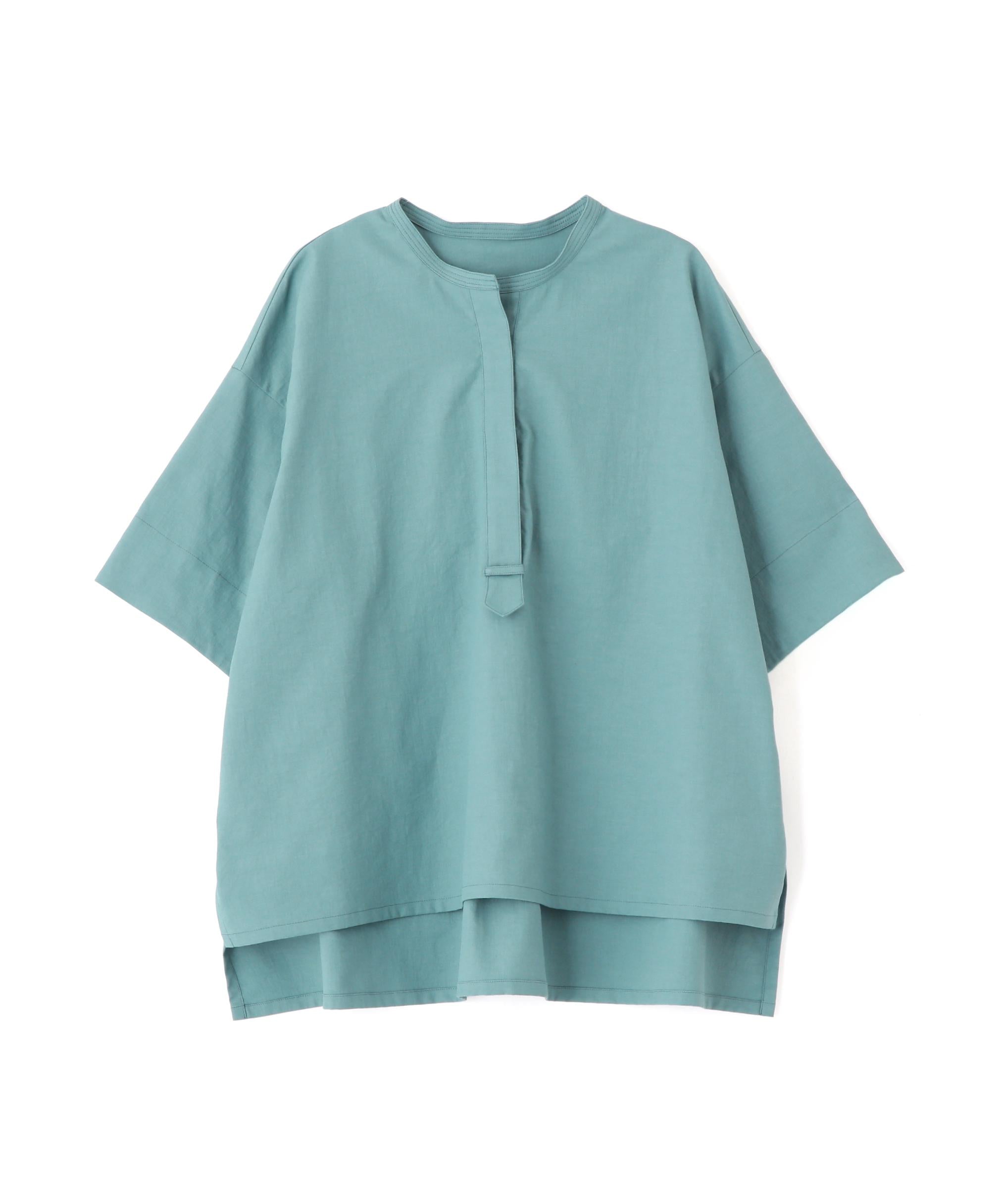 ◆クールマックス混オーバーブラウス グリーン