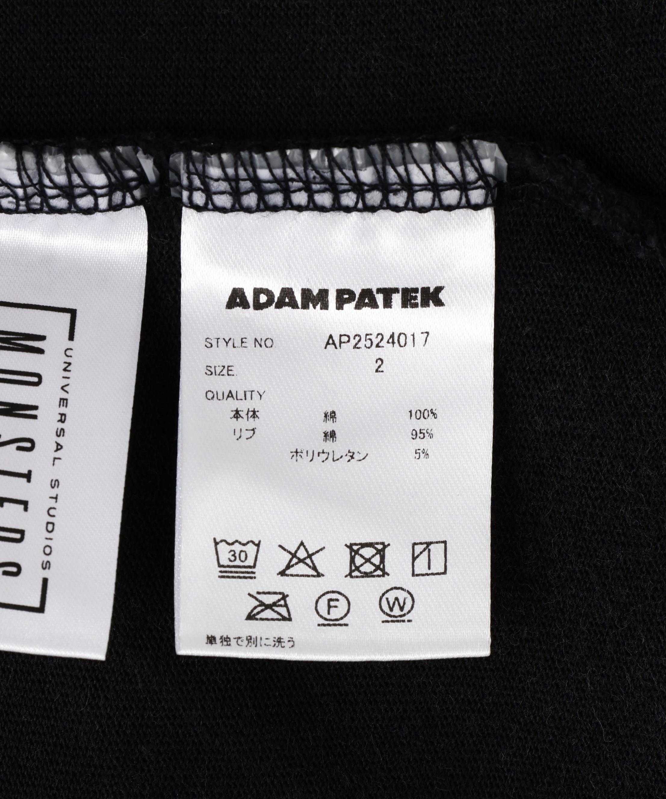 ADAMPATEK/アダムパテック/FRANKENSTEIN FACE PRINT T パープル