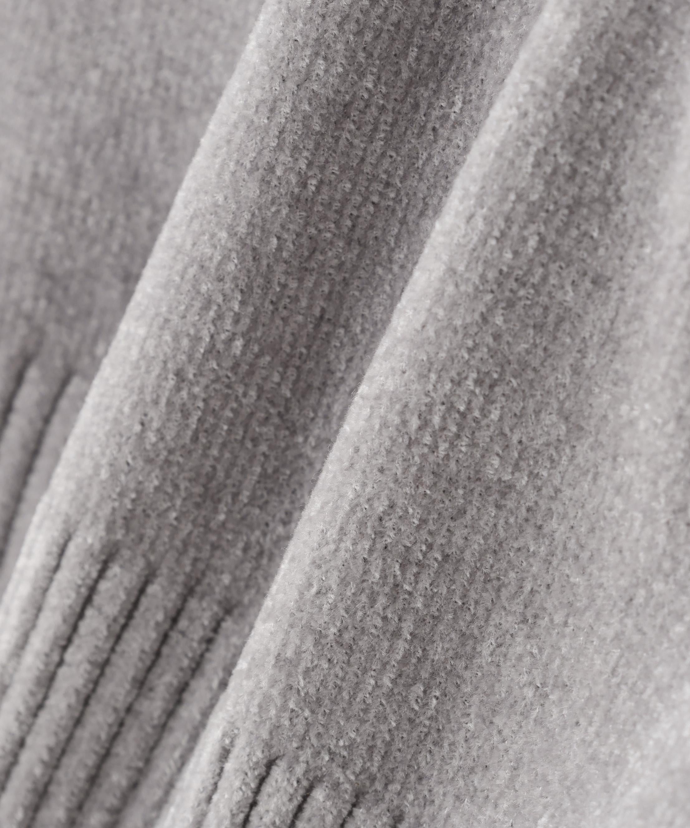 CHIGNON(シニヨン) モールヤーンショートプルオーバー グレー