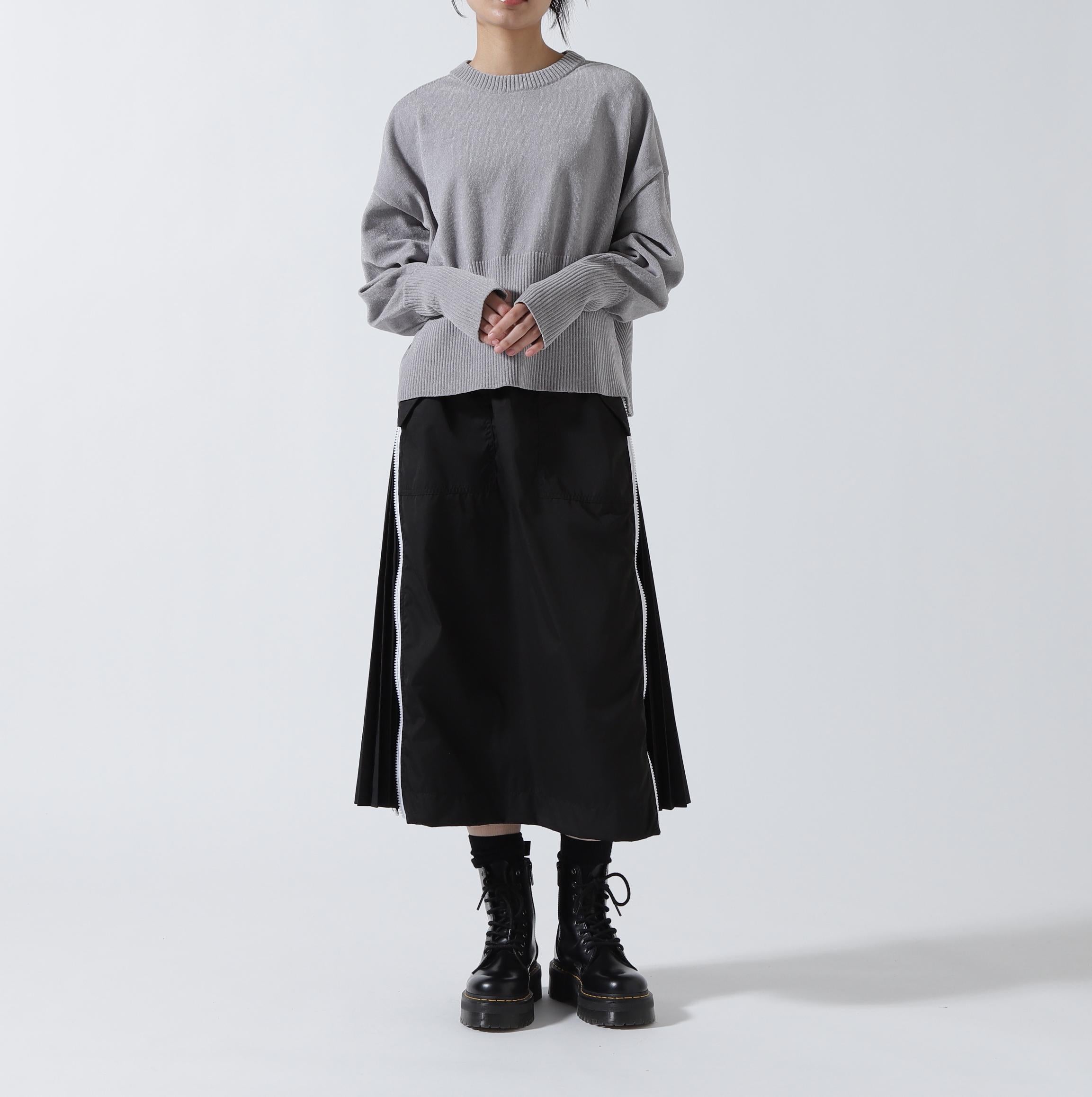 CHIGNON(シニヨン) モールヤーンショートプルオーバー グレー