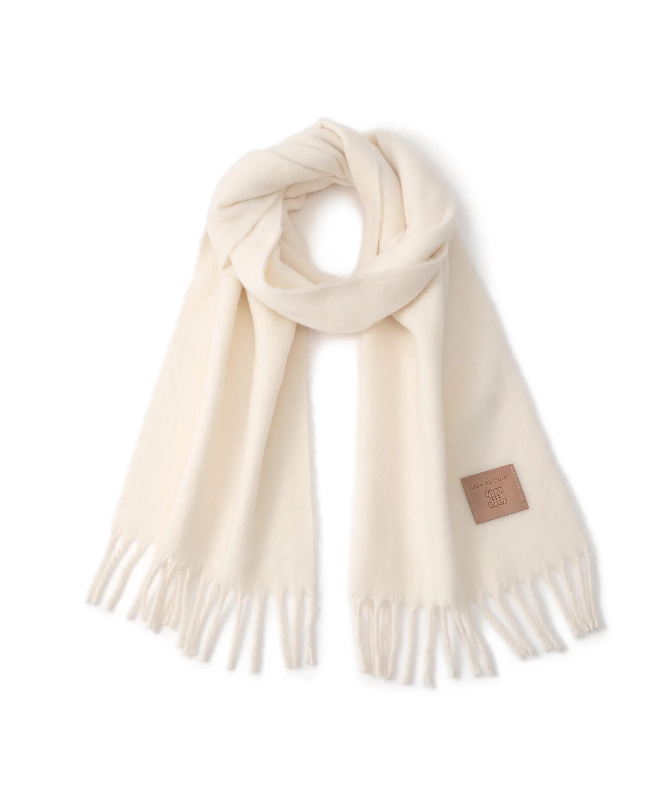 レザータグループヤーンストール ホワイト