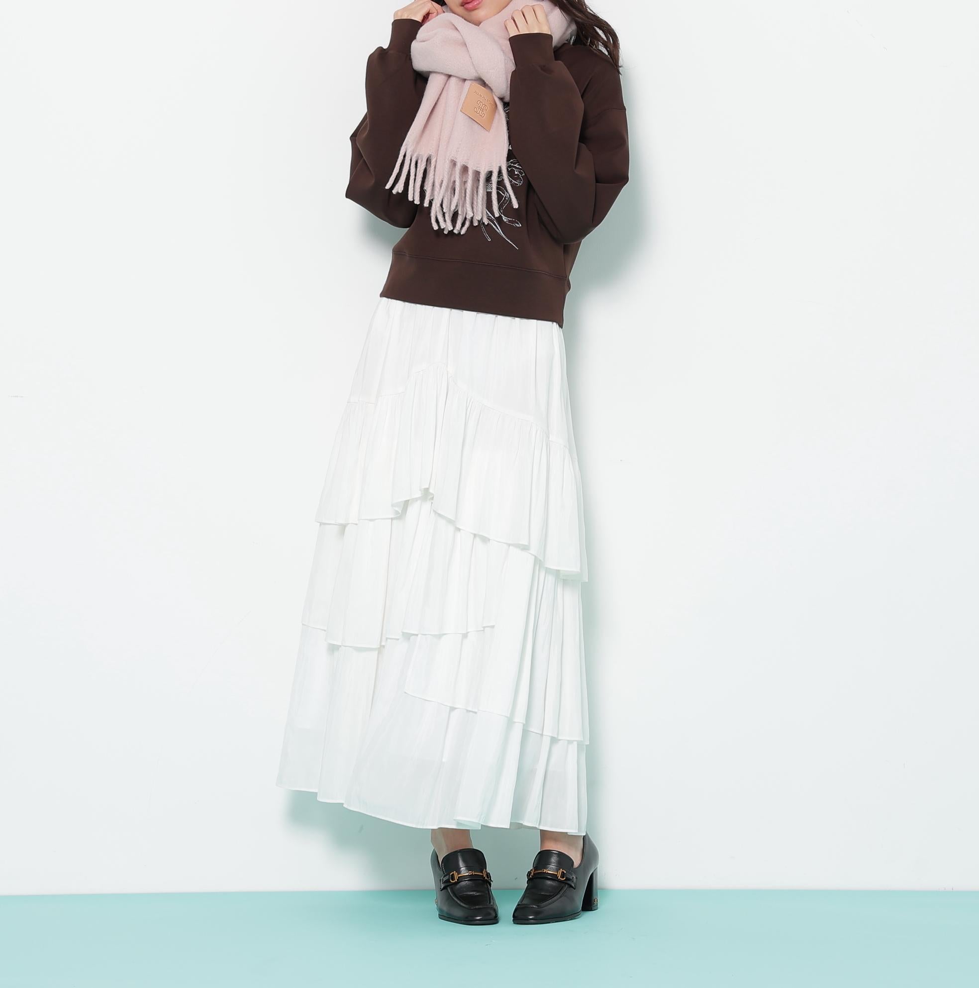 レザータグループヤーンストール ピンク