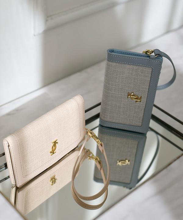 コンビネーションパスケース ブルー