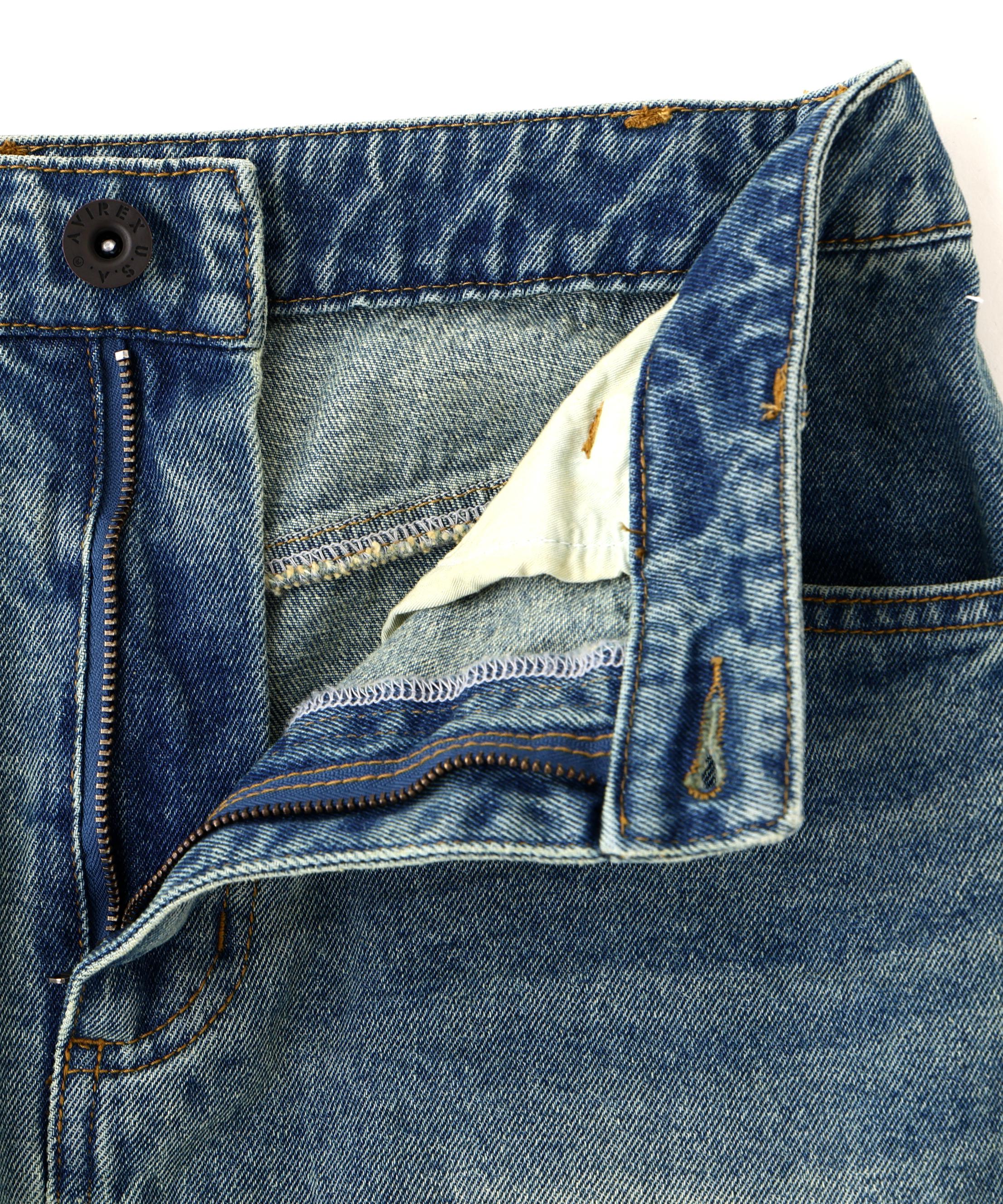 WAPPEN DENIM LONG SKIRT ユーズド2