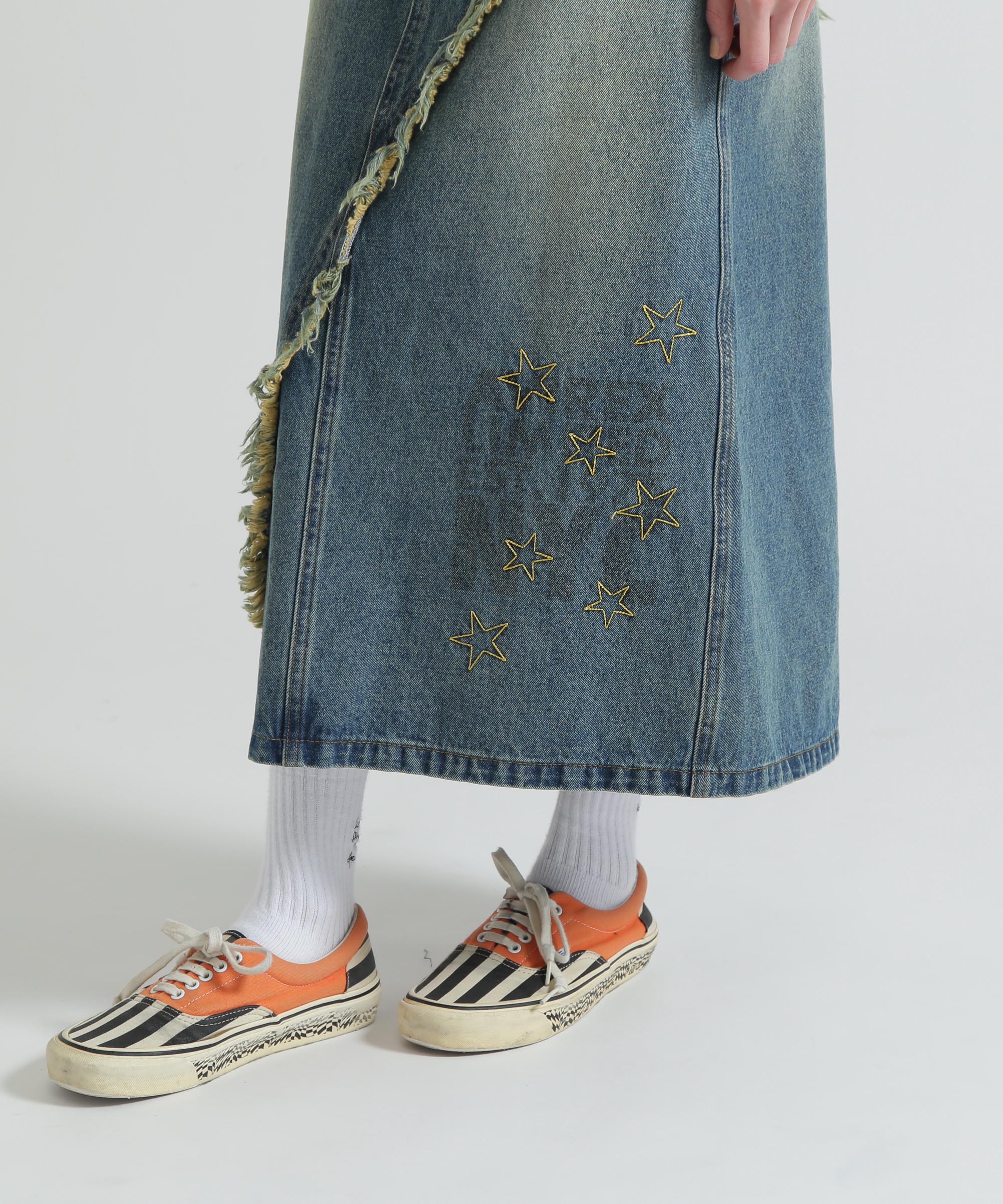 WAPPEN DENIM LONG SKIRT ユーズド2