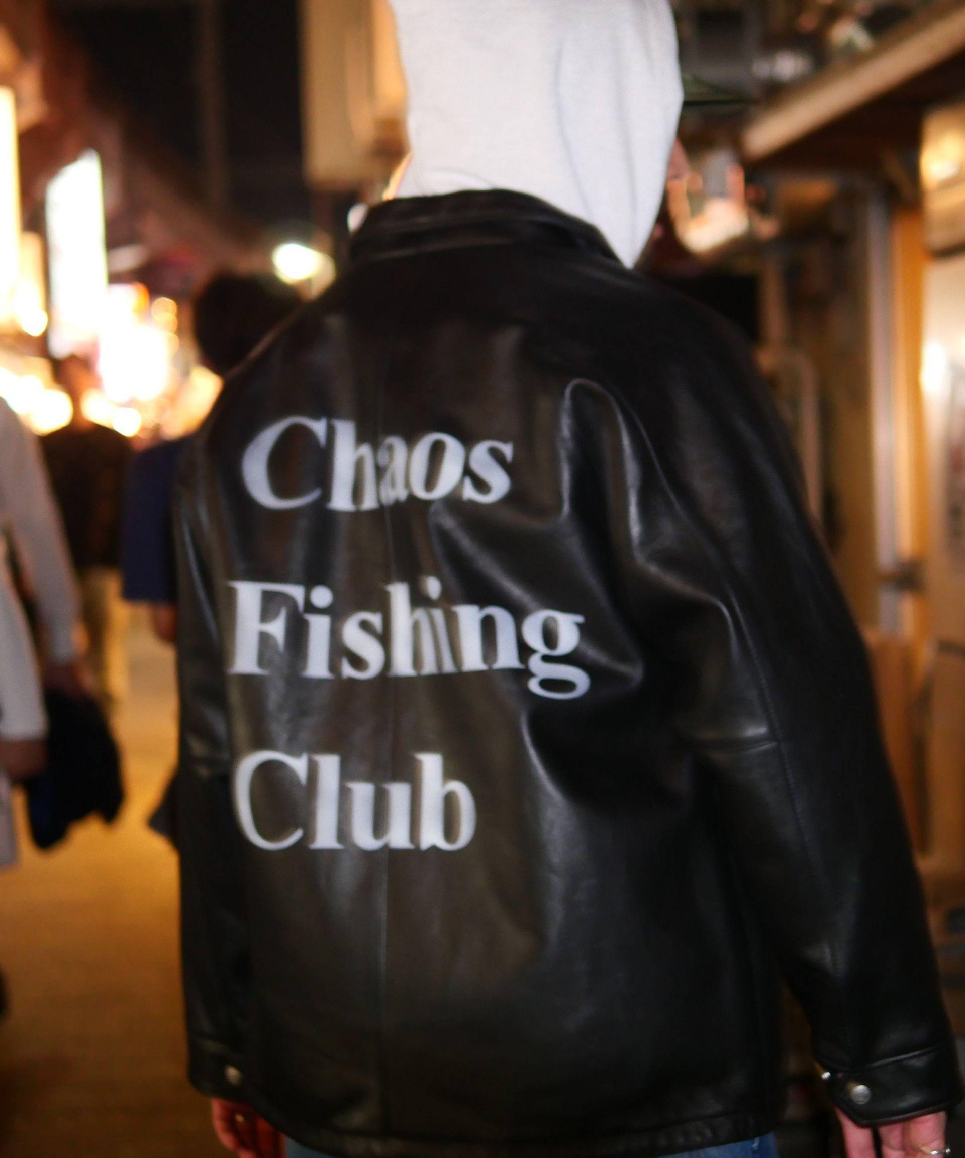 Chaos Fishing Club×Schott×BEAVER 別注SHEEP COACH JKT ブラック