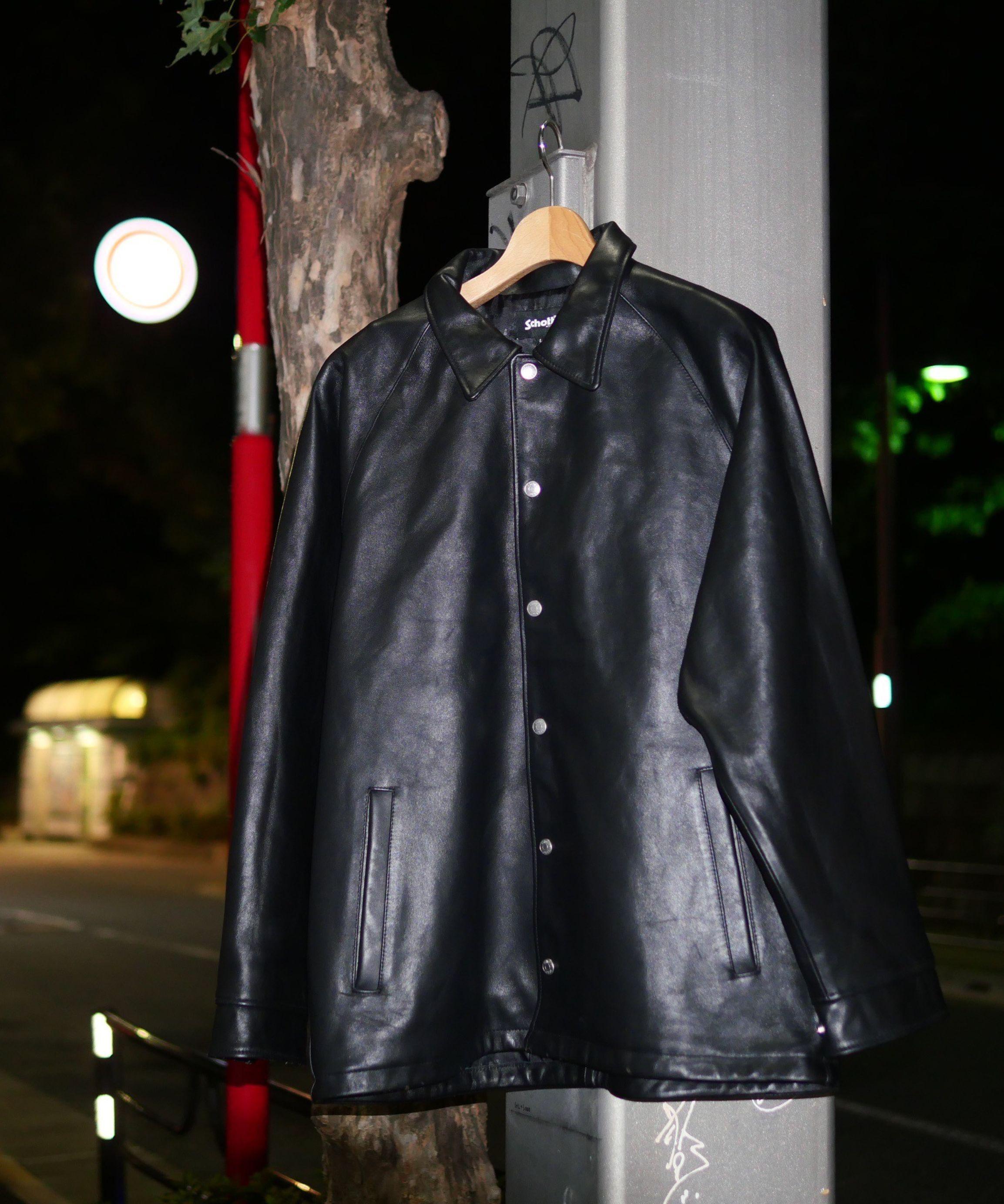 Chaos Fishing Club×Schott×BEAVER 別注SHEEP COACH JKT ブラック