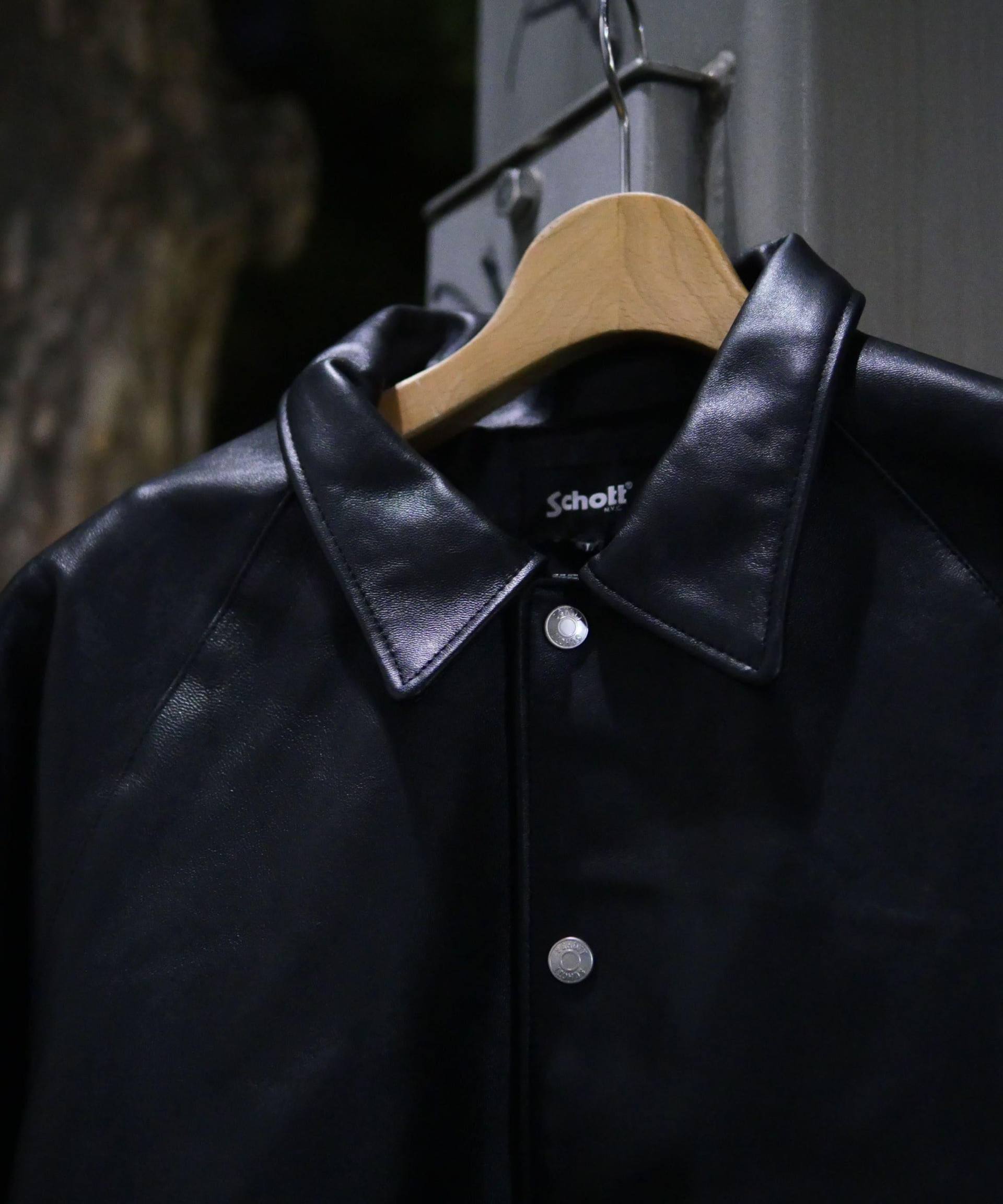 Chaos Fishing Club×Schott×BEAVER 別注SHEEP COACH JKT ブラック