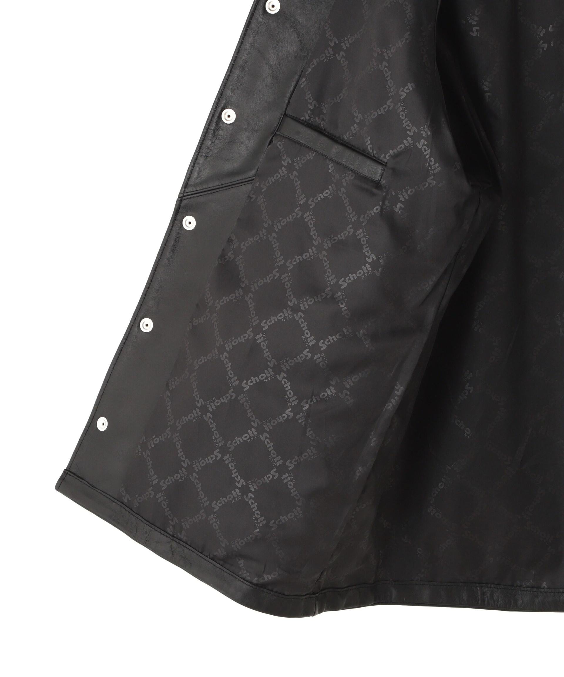 Chaos Fishing Club×Schott×BEAVER 別注SHEEP COACH JKT ブラック