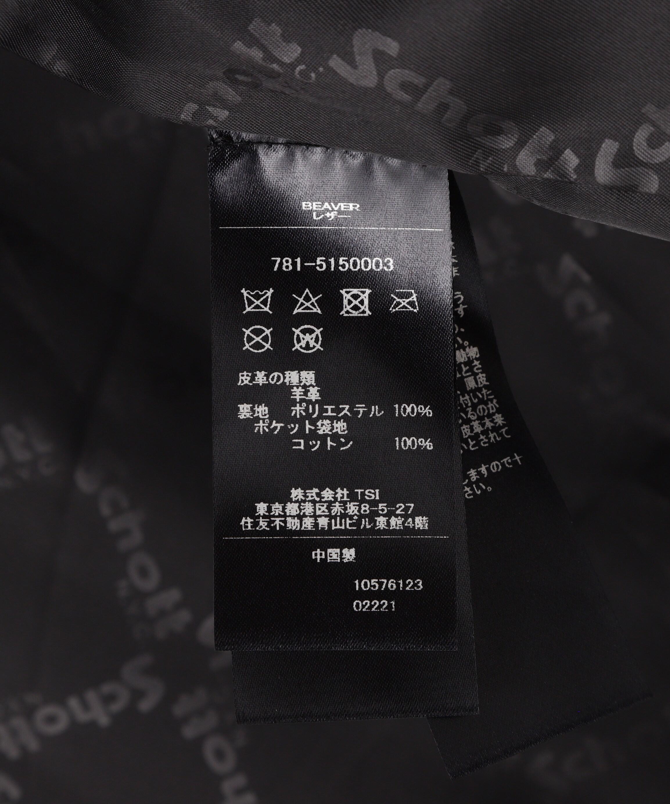 Chaos Fishing Club×Schott×BEAVER 別注SHEEP COACH JKT ブラック