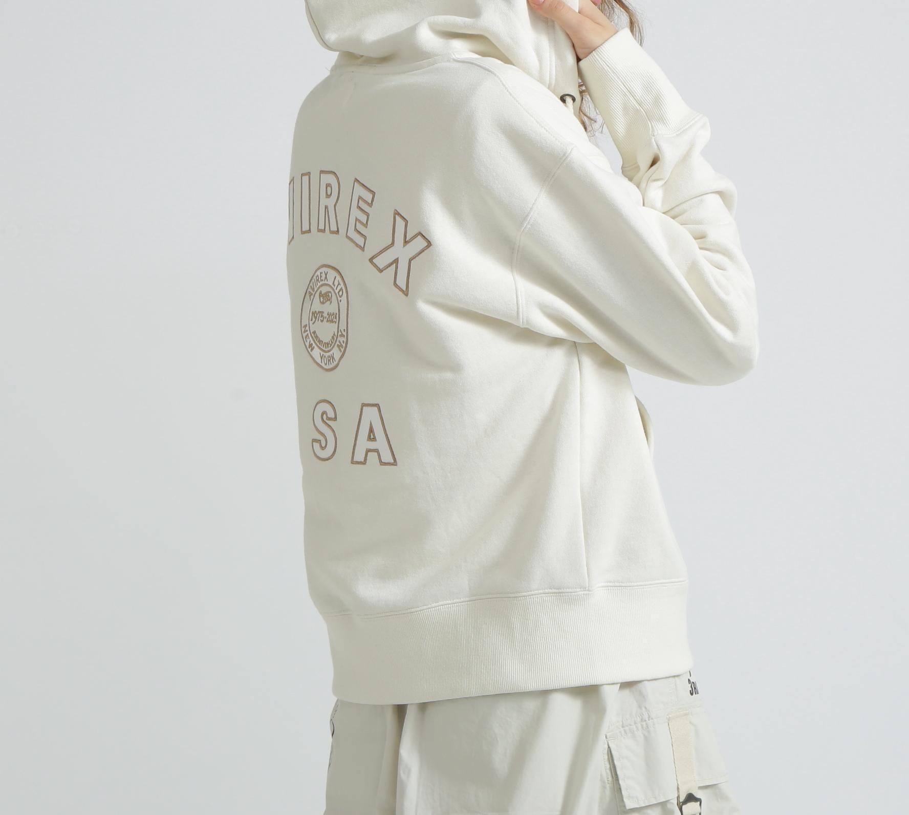 《WOMAN》AVIREX 50th VARSITY PARKA/バーシティーパーカー オフホワイト3