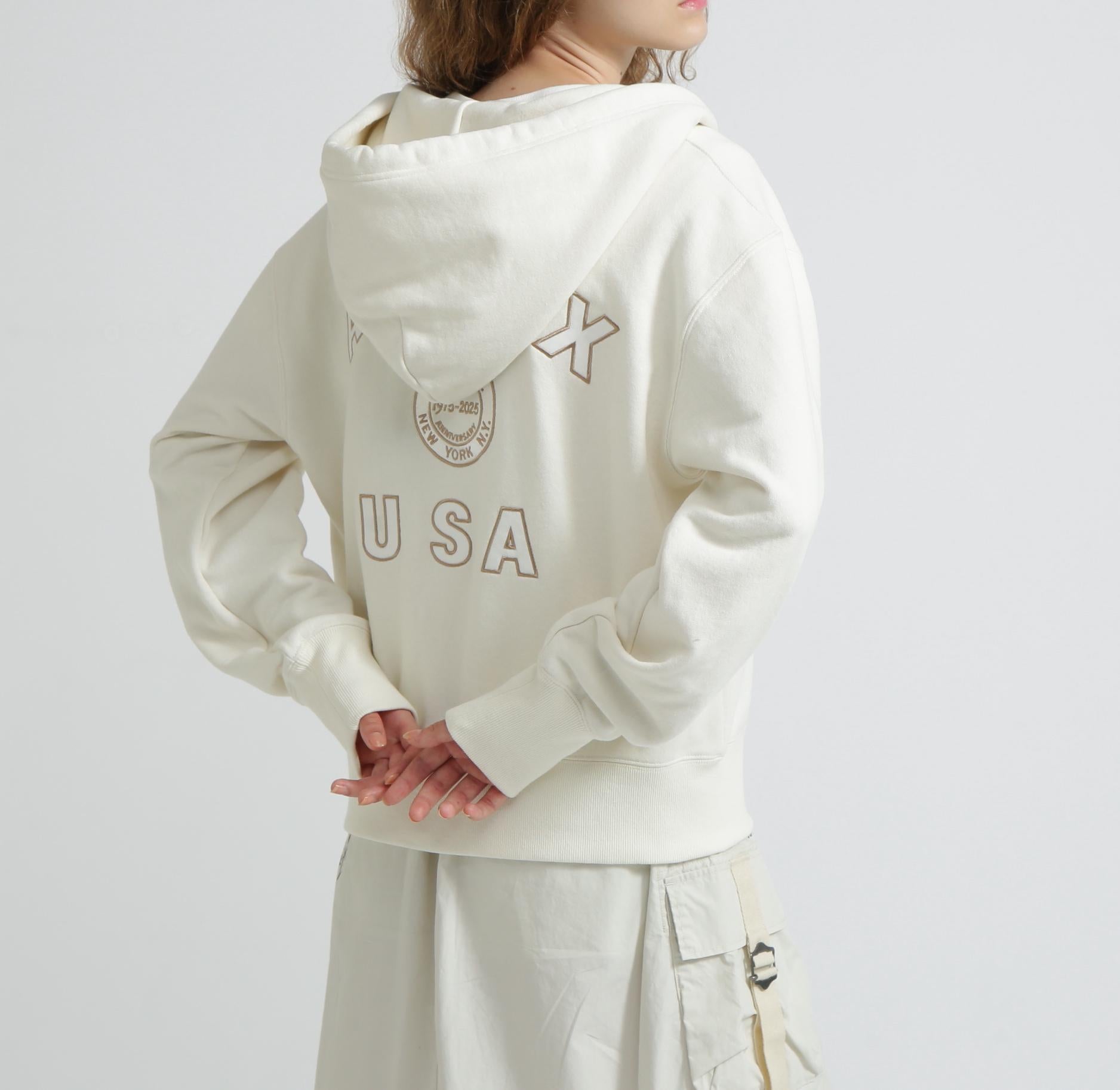 《WOMAN》AVIREX 50th VARSITY PARKA/バーシティーパーカー オフホワイト3