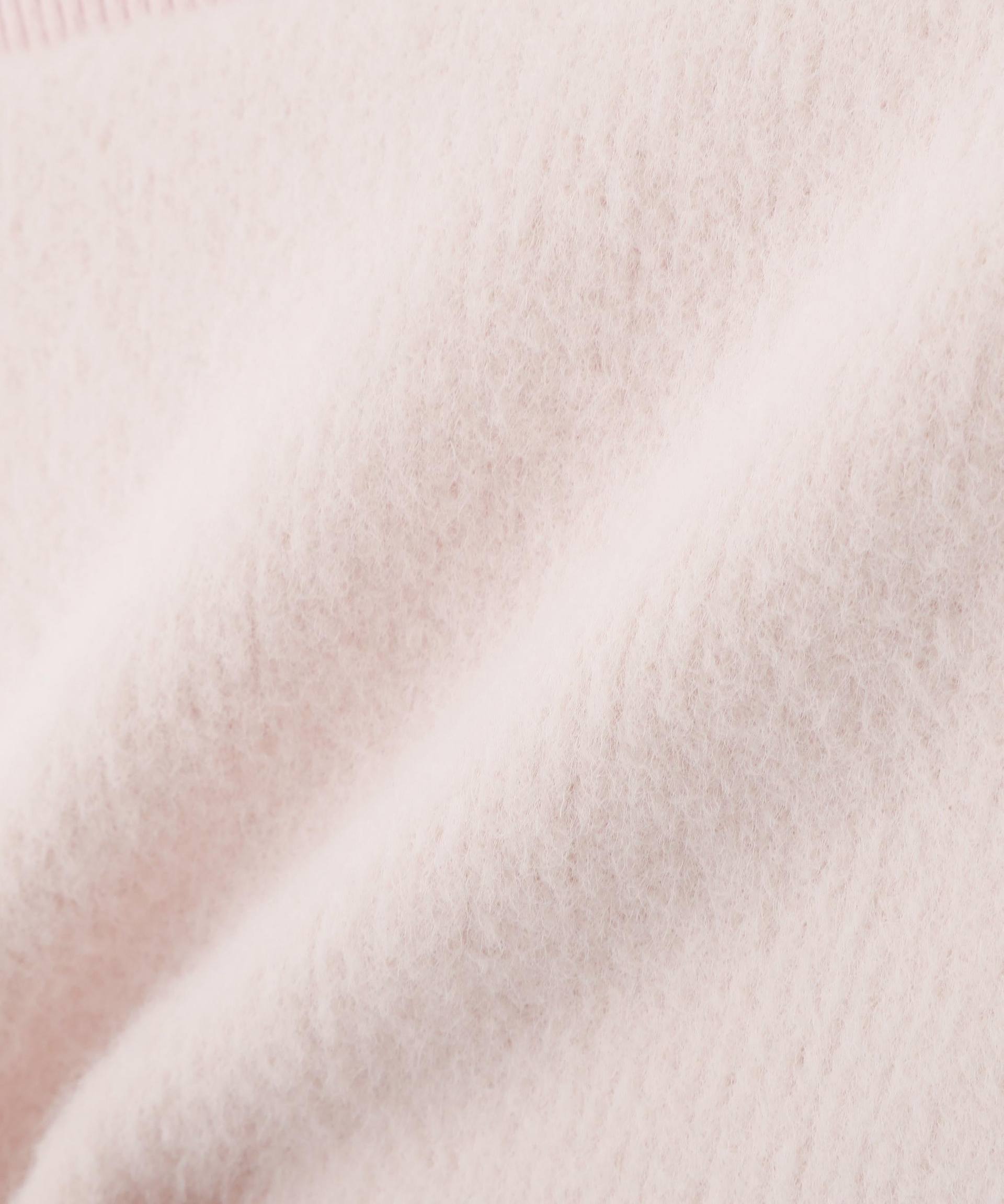 ミニフェザーケープニット ピンク