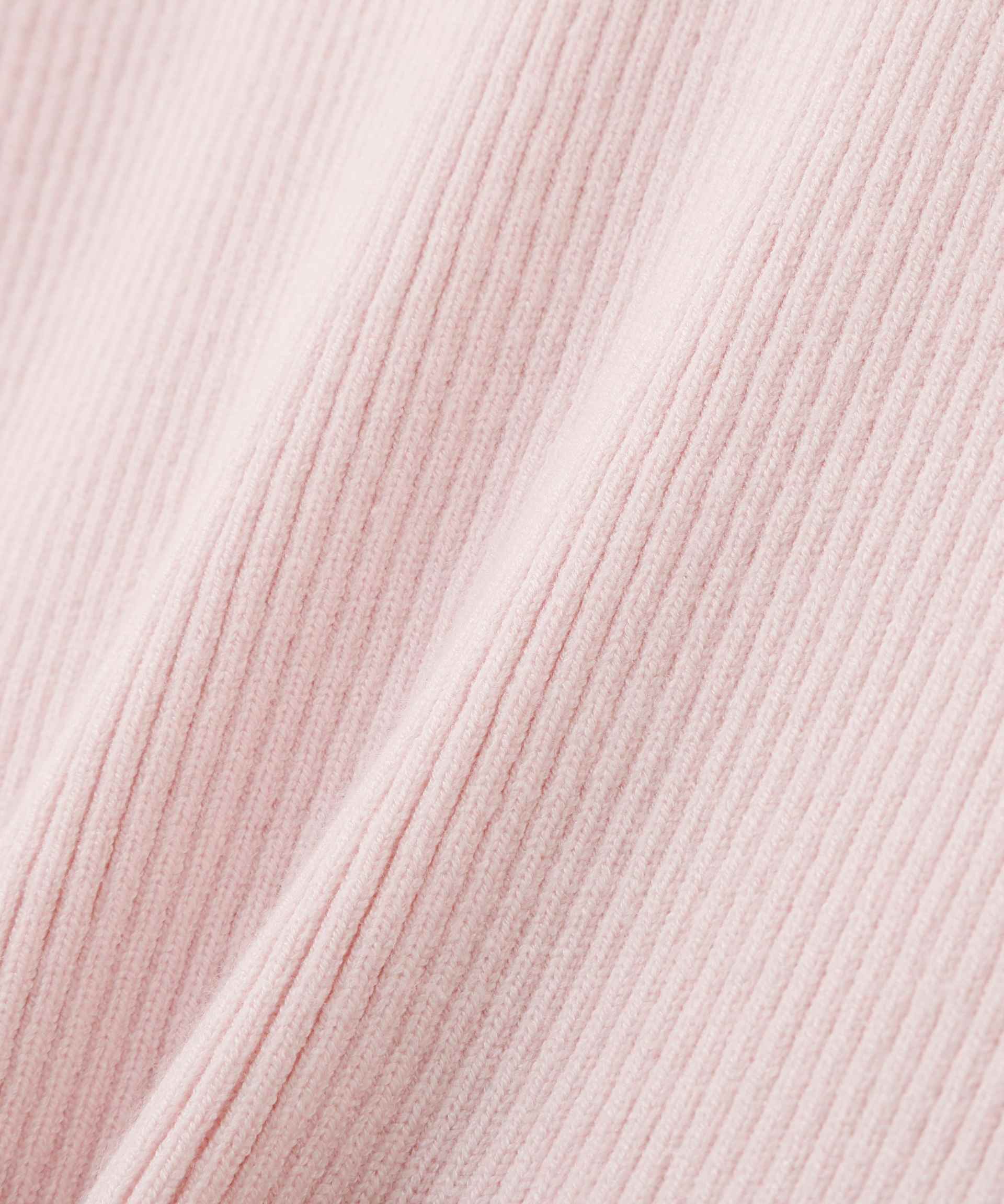 ミニフェザーケープニット ピンク