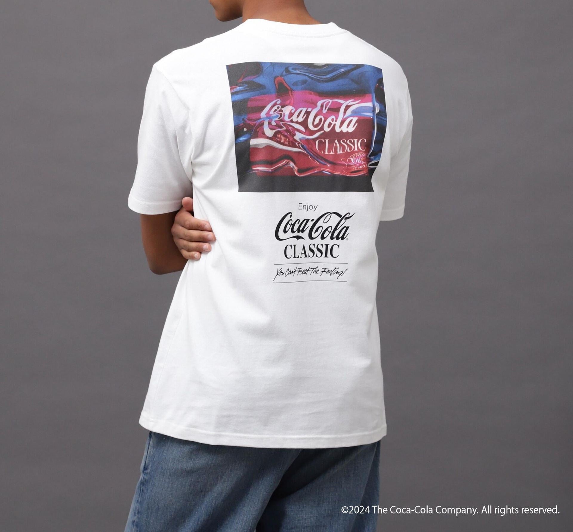 AVI>EX / Coca-Cola 90s PHOTO T-SHI>T ホワイト