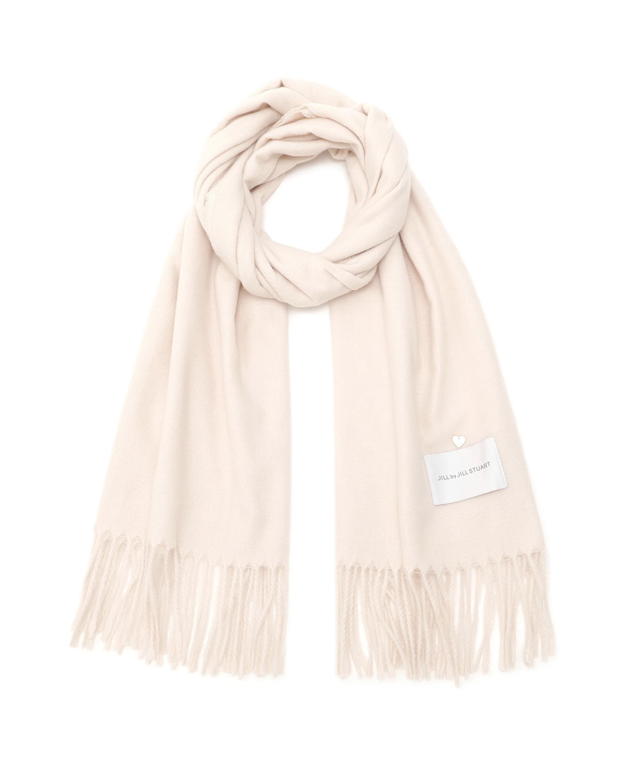 ハートトッピングストール ホワイト