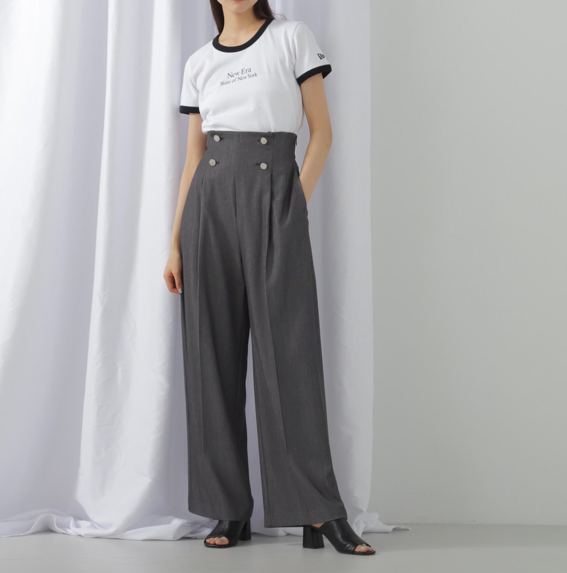 ハンマーメタルワイドパンツ シャンブレー