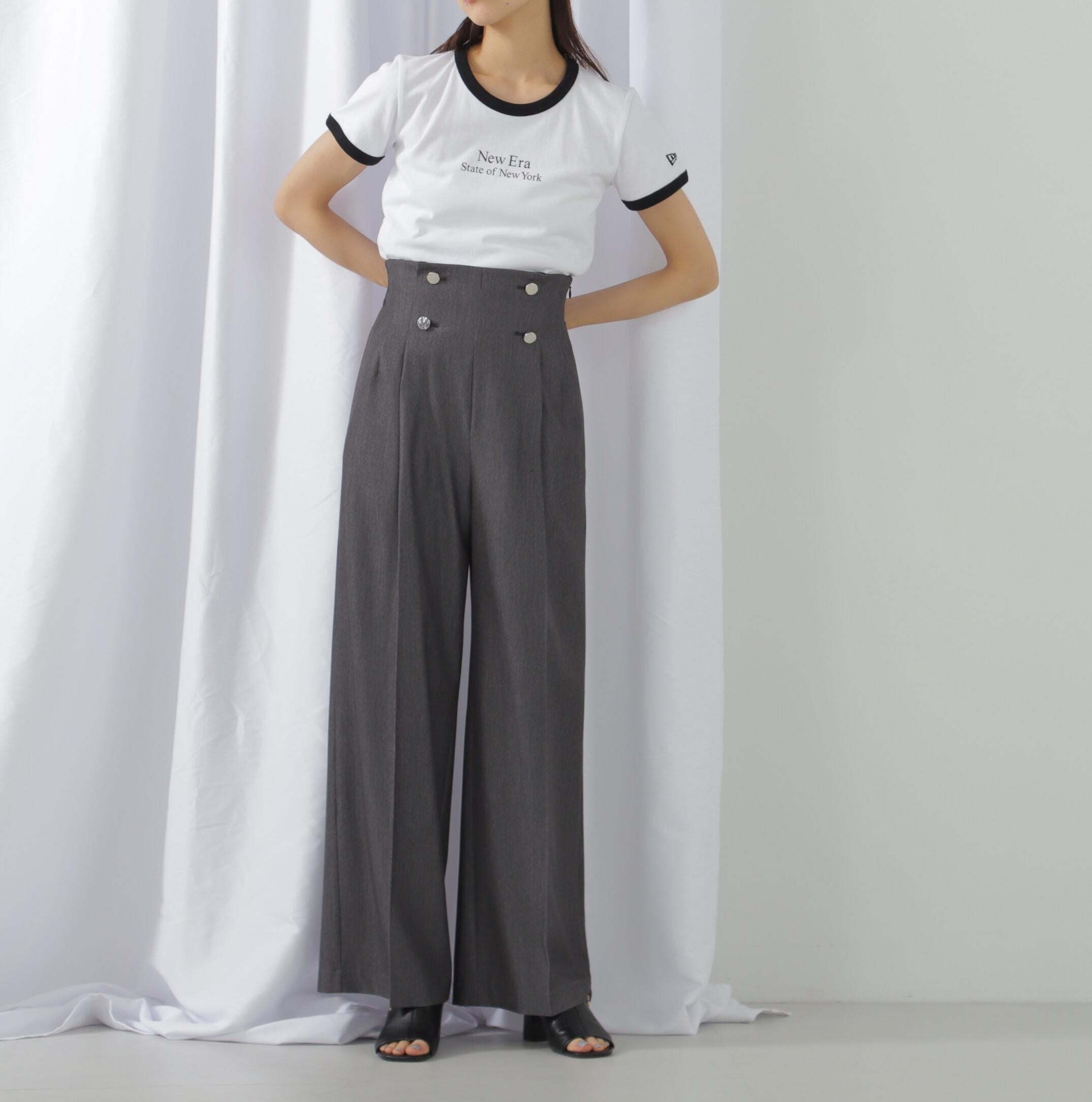 ハンマーメタルワイドパンツ シャンブレー