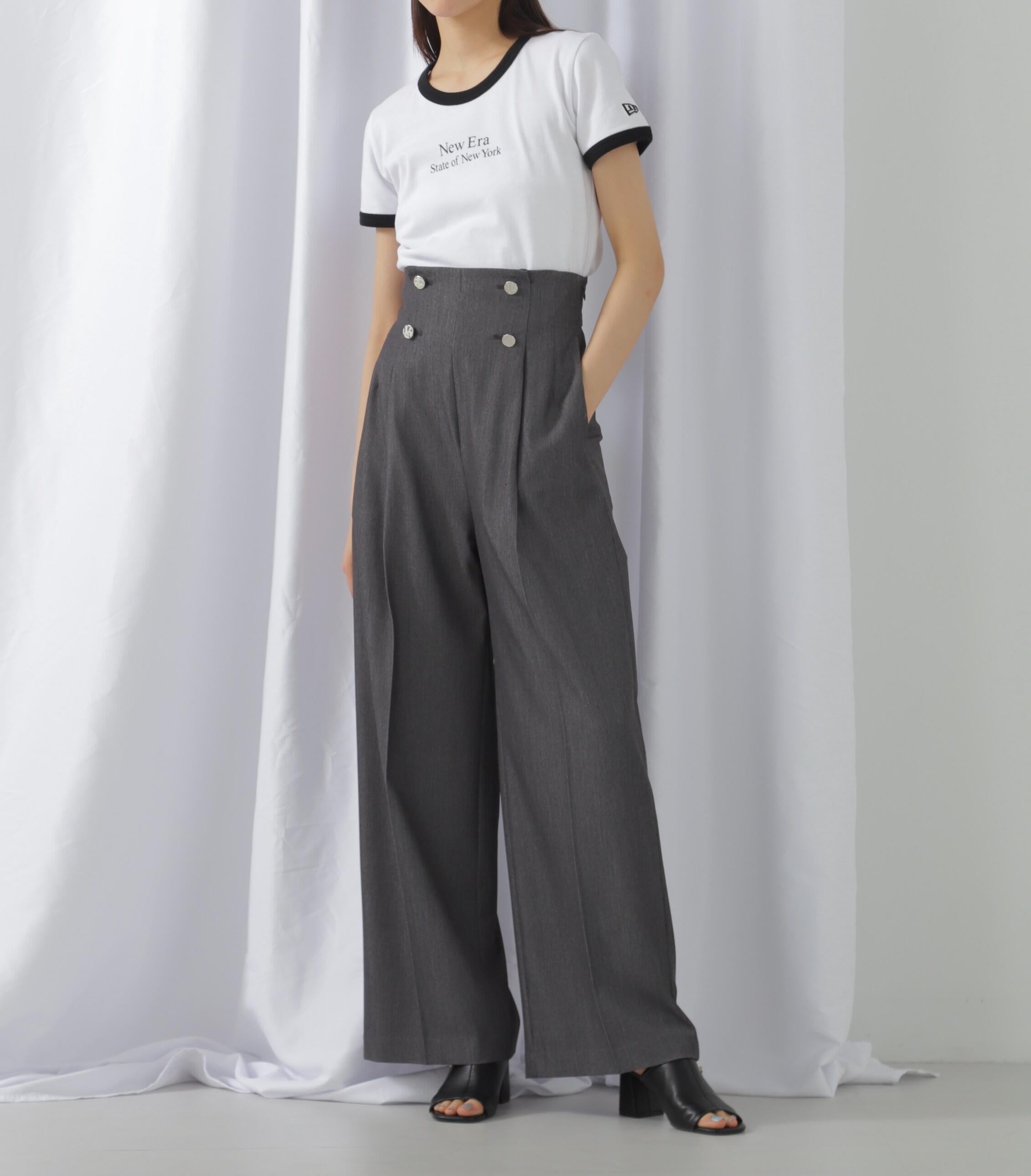 ハンマーメタルワイドパンツ シャンブレー