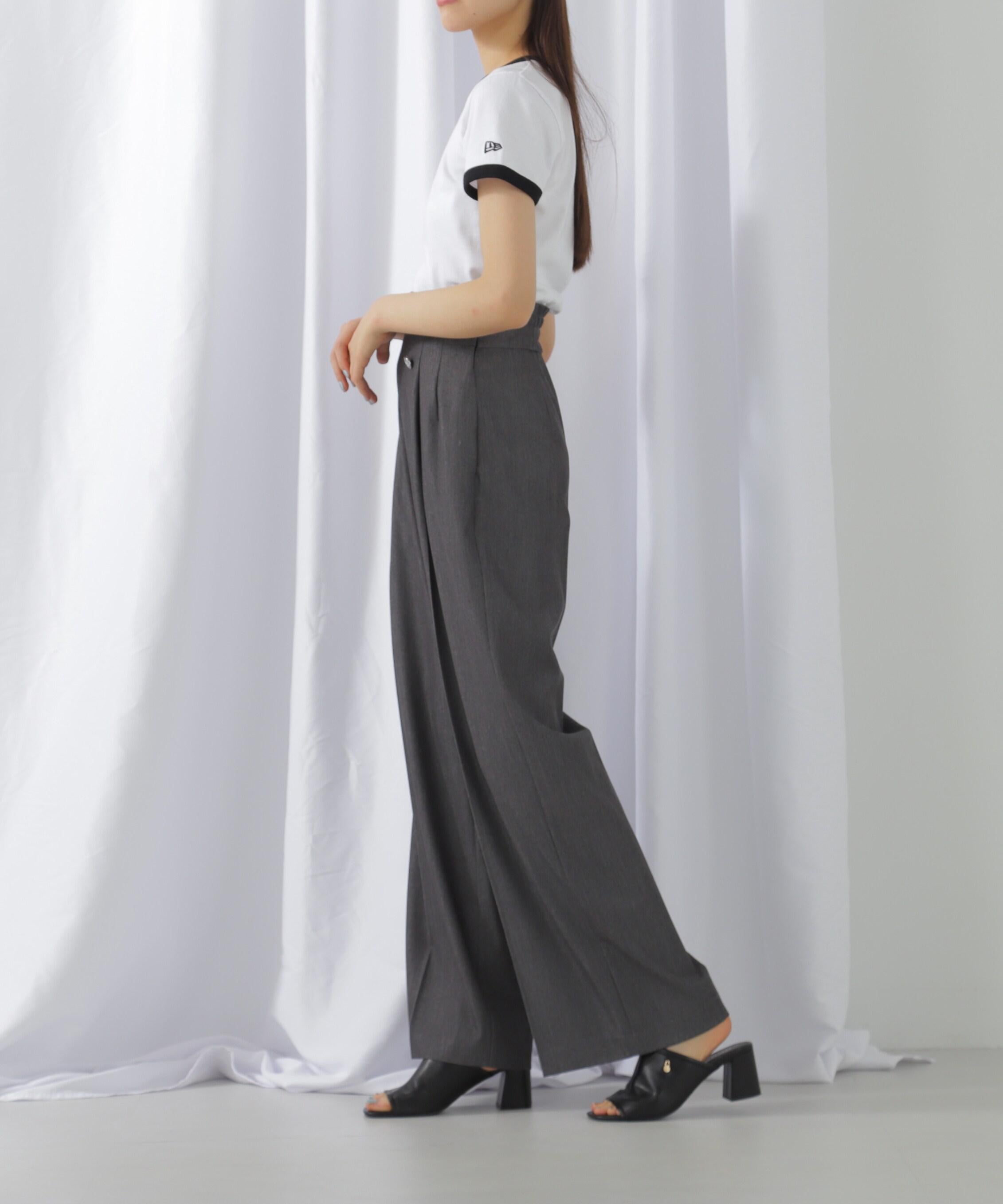 ハンマーメタルワイドパンツ シャンブレー