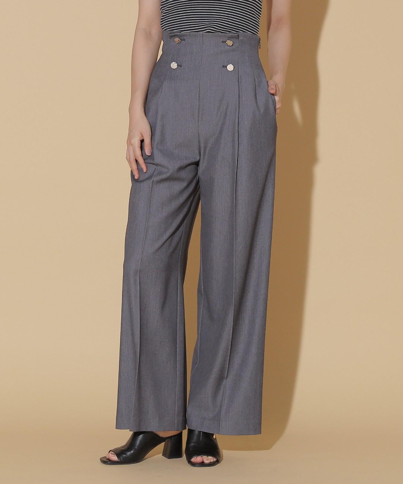 ハンマーメタルワイドパンツ シャンブレー