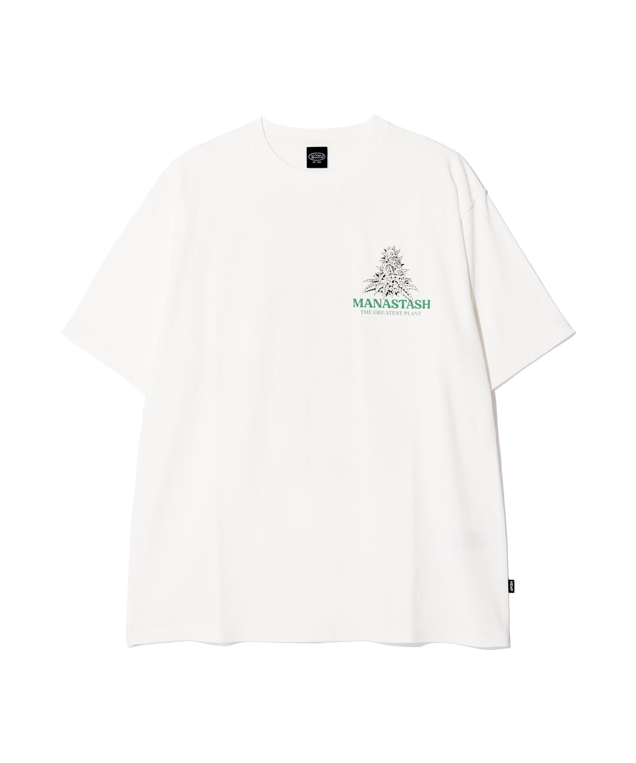 MANASTASH/マナスタッシュ/HEMP TEE TGP ホワイト