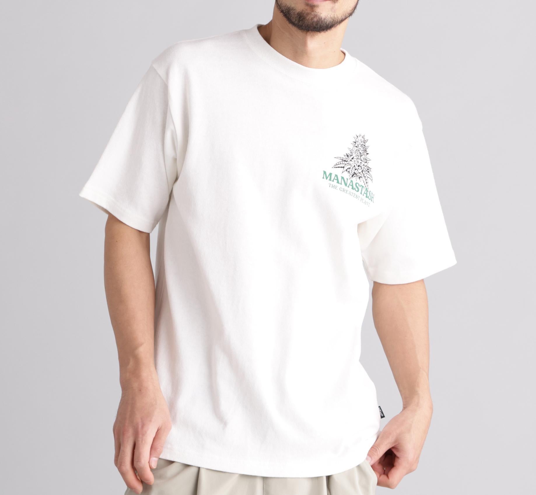 MANASTASH/マナスタッシュ/HEMP TEE TGP ホワイト