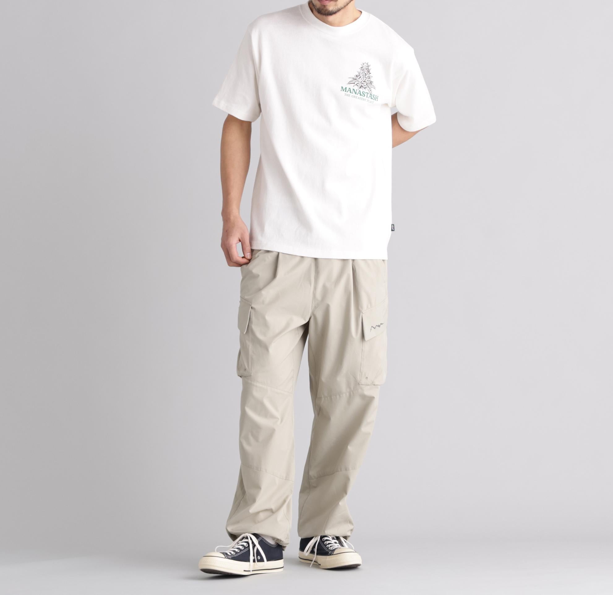MANASTASH/マナスタッシュ/HEMP TEE TGP ホワイト