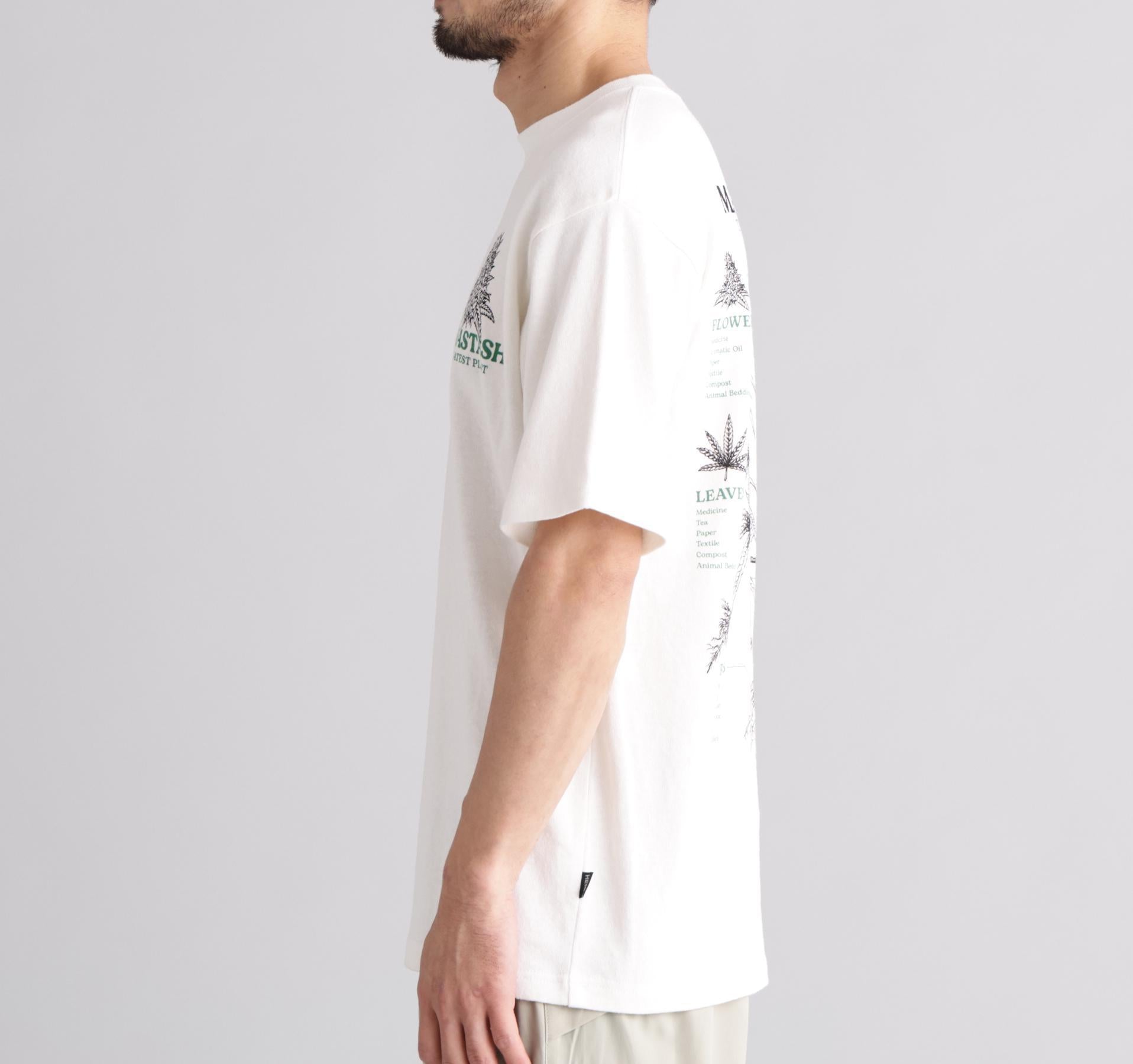 MANASTASH/マナスタッシュ/HEMP TEE TGP ホワイト