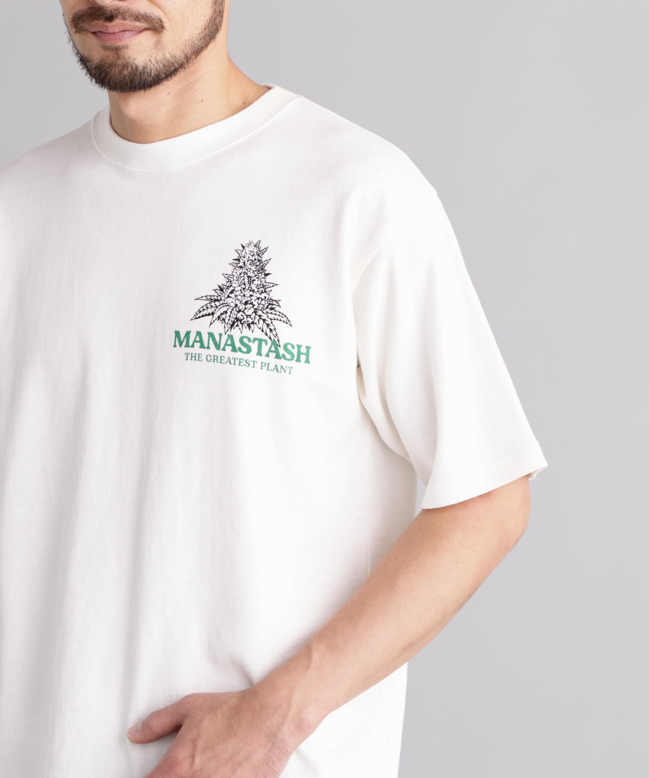 MANASTASH/マナスタッシュ/HEMP TEE TGP ホワイト