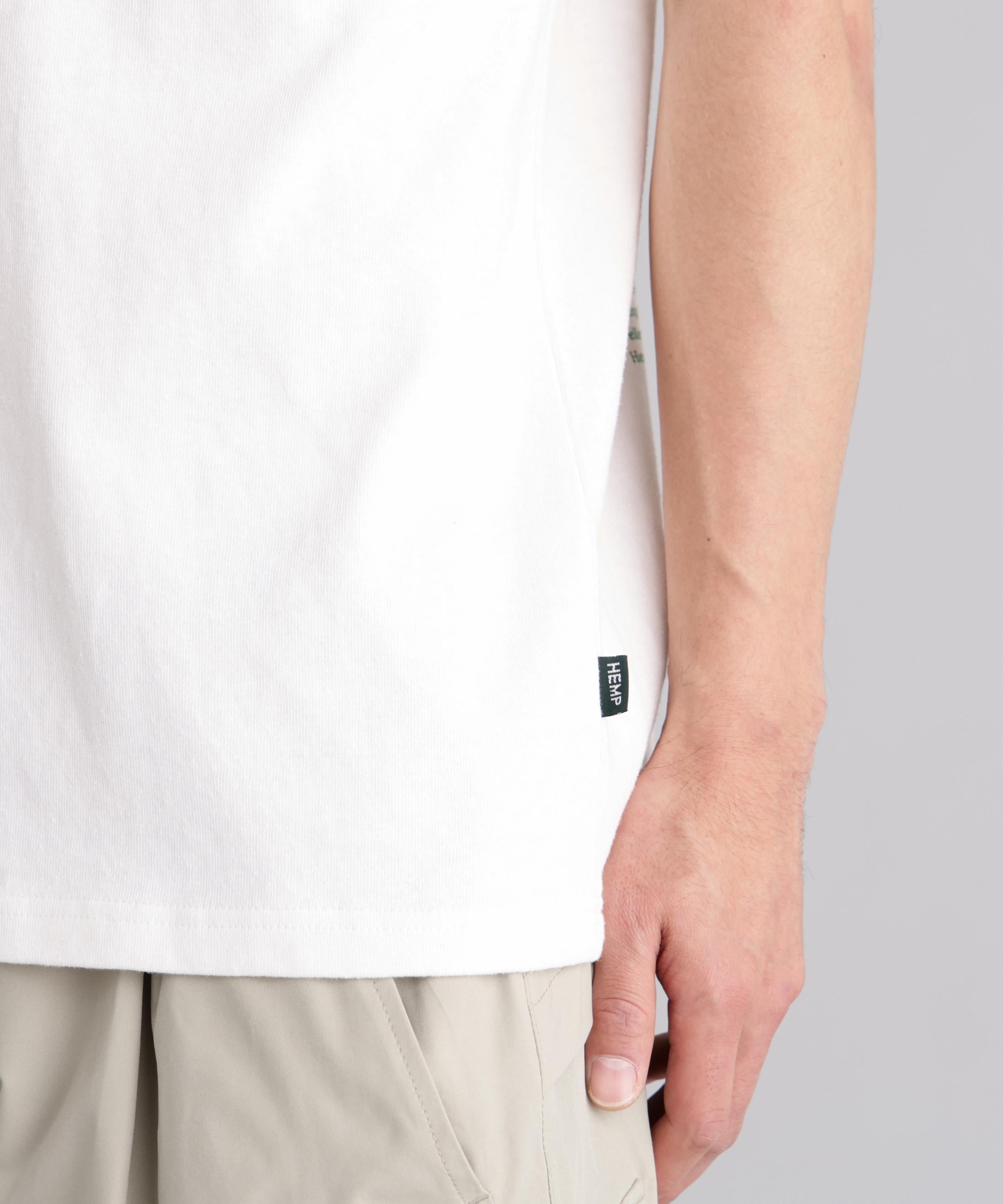 MANASTASH/マナスタッシュ/HEMP TEE TGP ホワイト