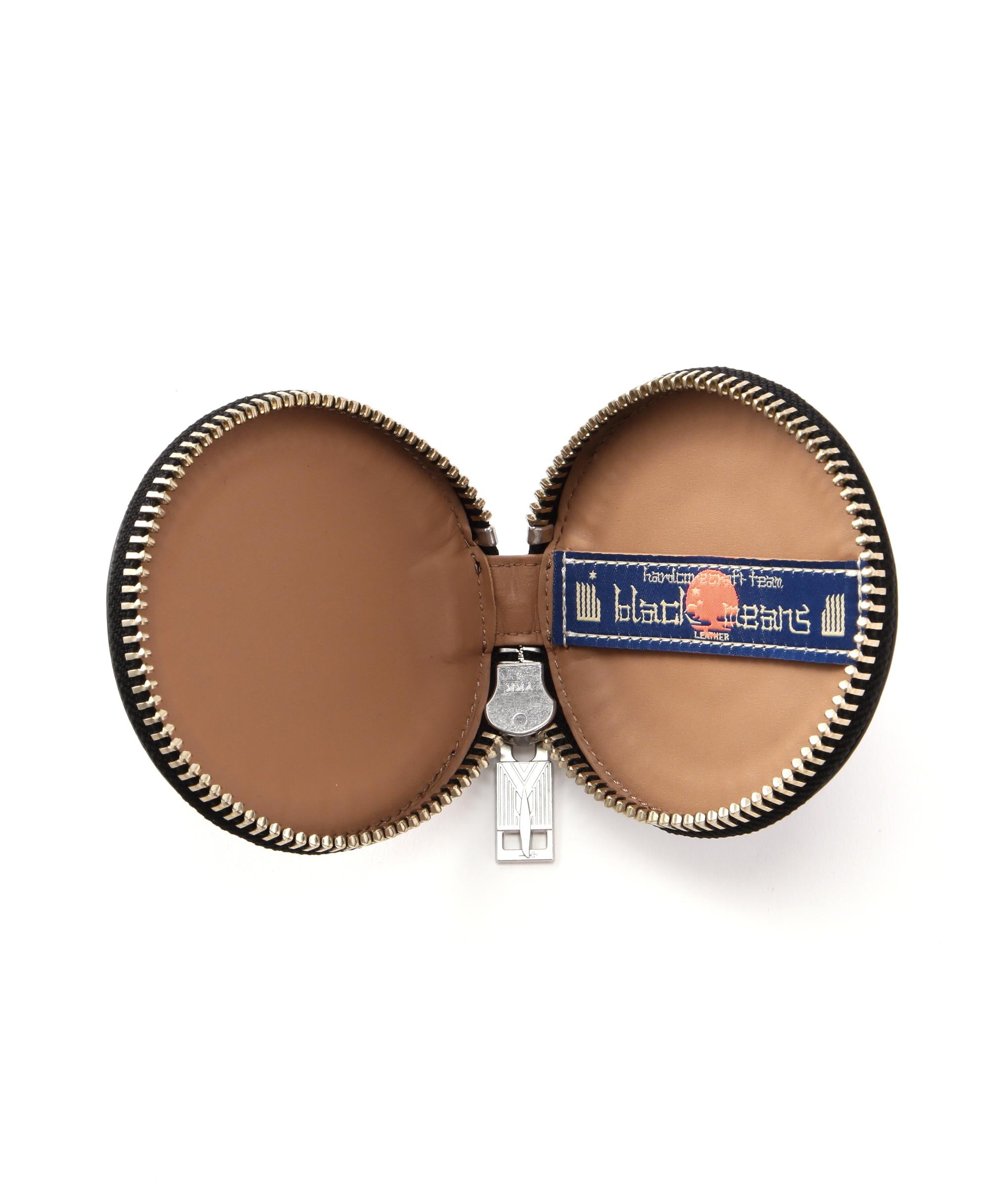 Rlackmeans/ブラックミーンズ/×ゴレンジャー LEATHE> COIN CASE ブルー