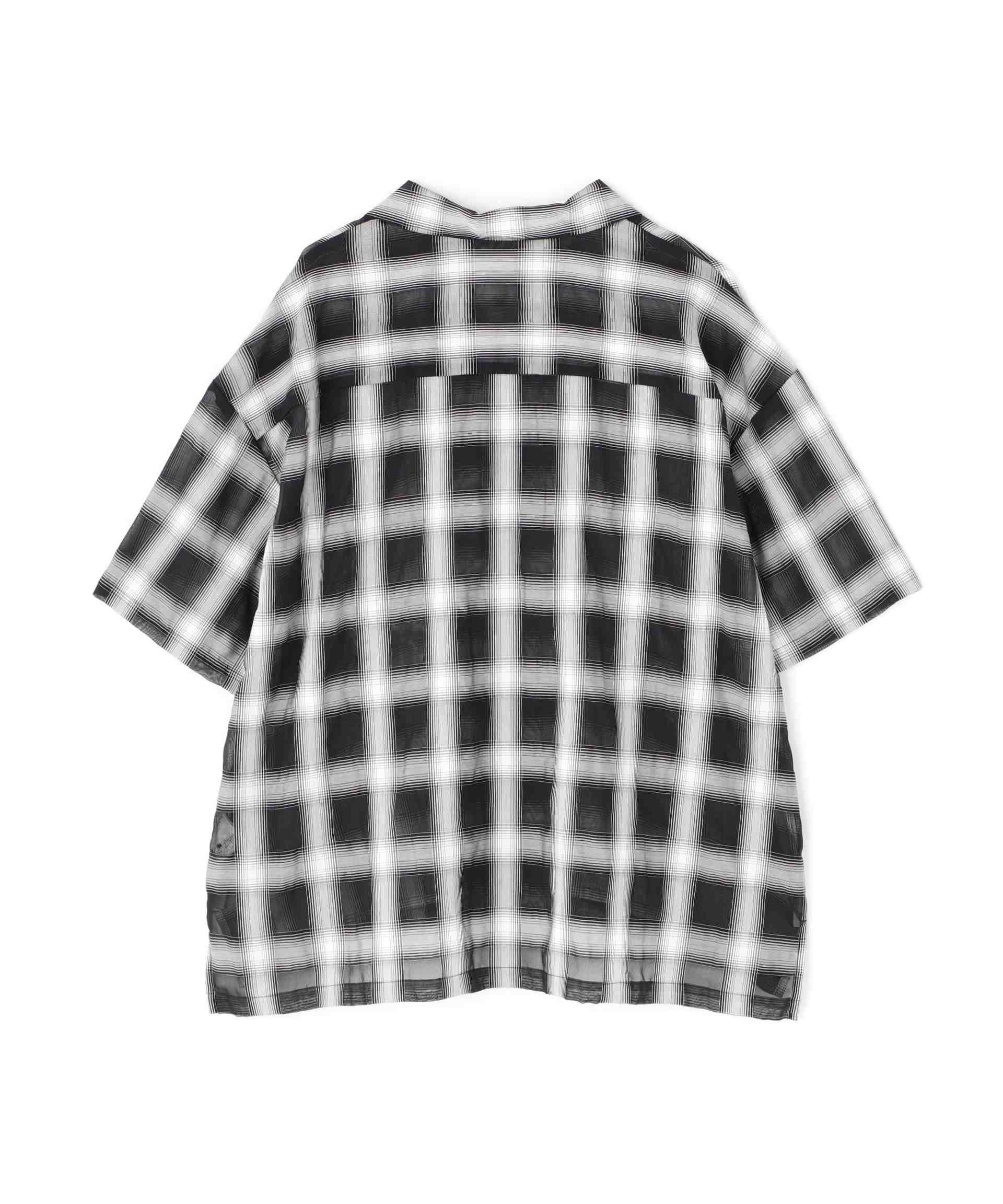 DankeSchon/ダンケシェーン/SIZZLE CHECK S/S SHIRTS ブラック