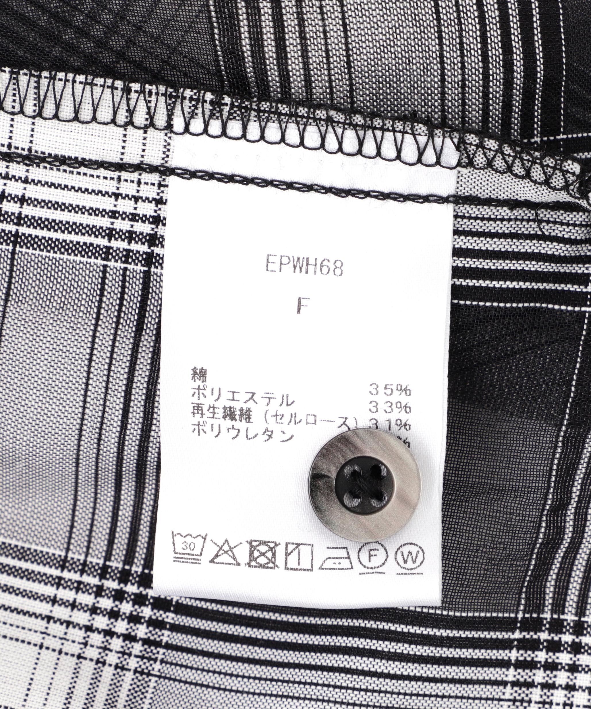 DankeSchon/ダンケシェーン/SIZZLE CHECK S/S SHIRTS ブラック