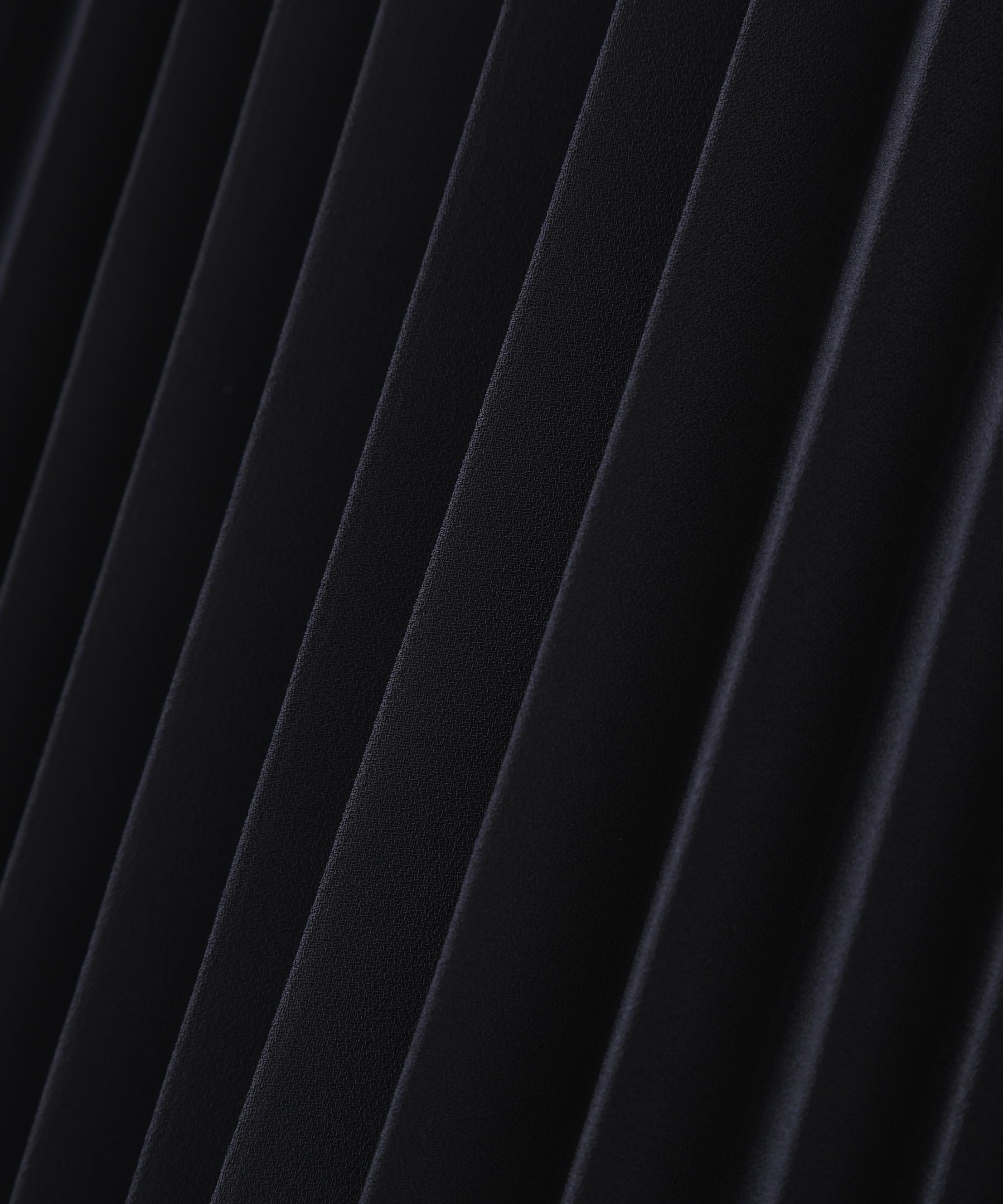 ソフトオックスプリーツスカート ネイビー